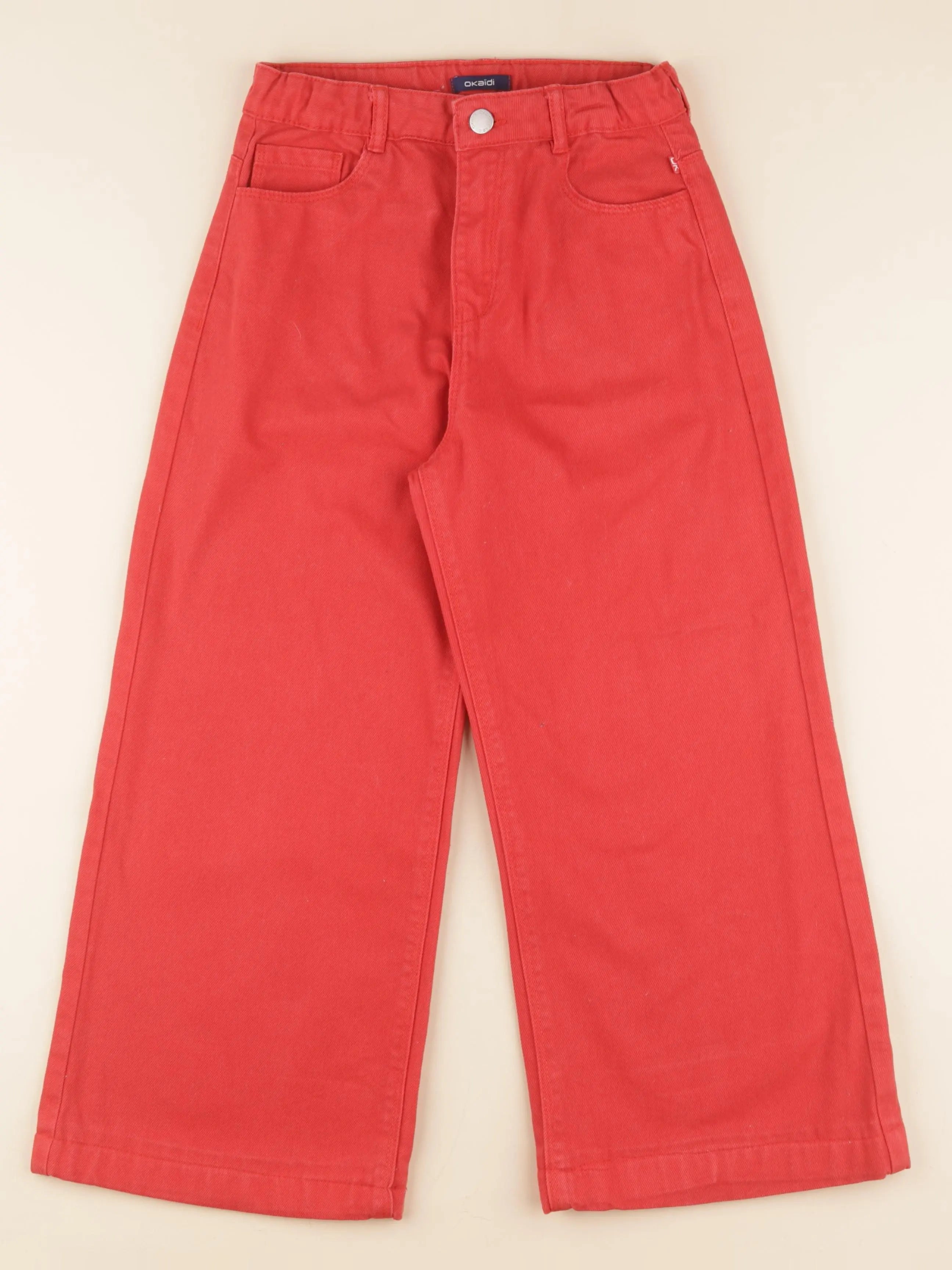 Okaidi - jean rouge - 10 ans