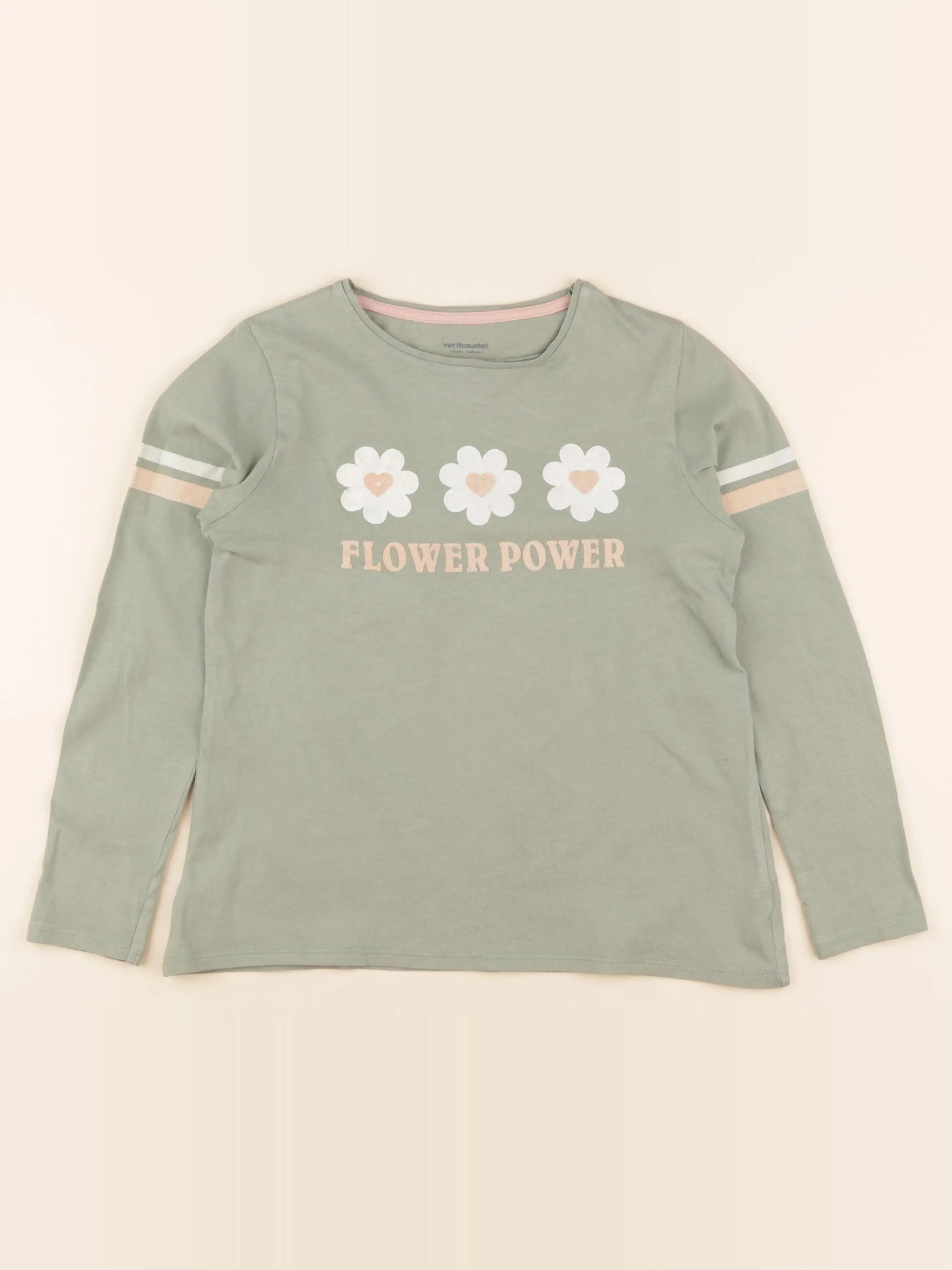 Vertbaudet - tee-shirt vert - 10 ans