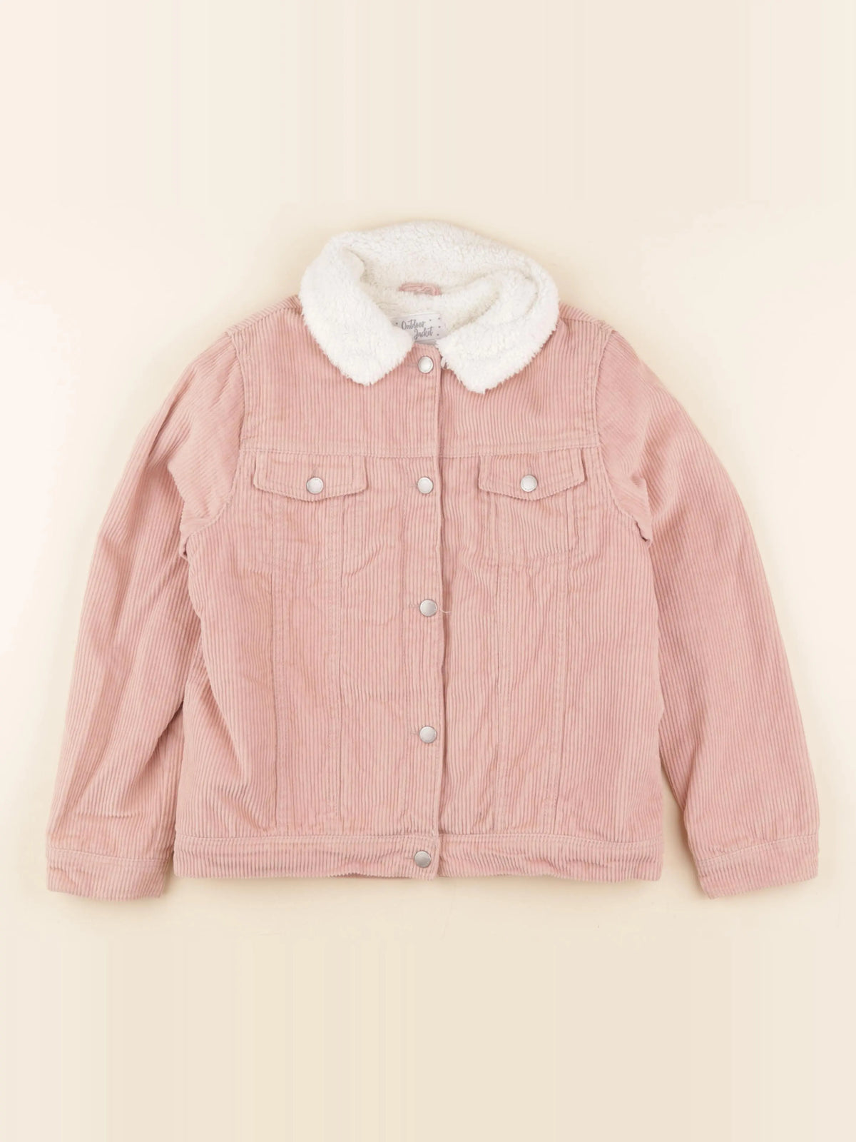 Vertbaudet - veste doublé rose - 10 ans