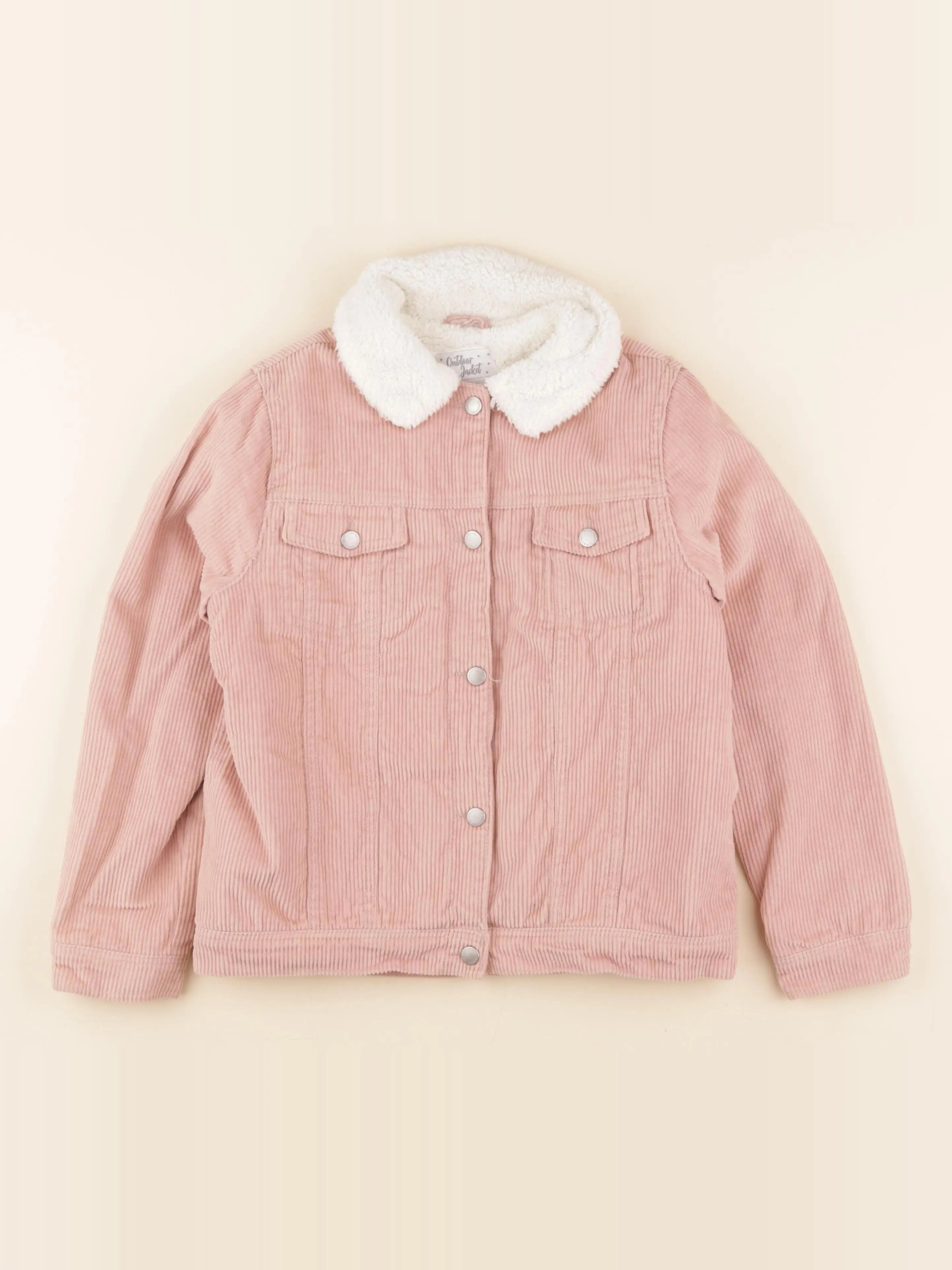 Vertbaudet - veste doublé rose - 10 ans