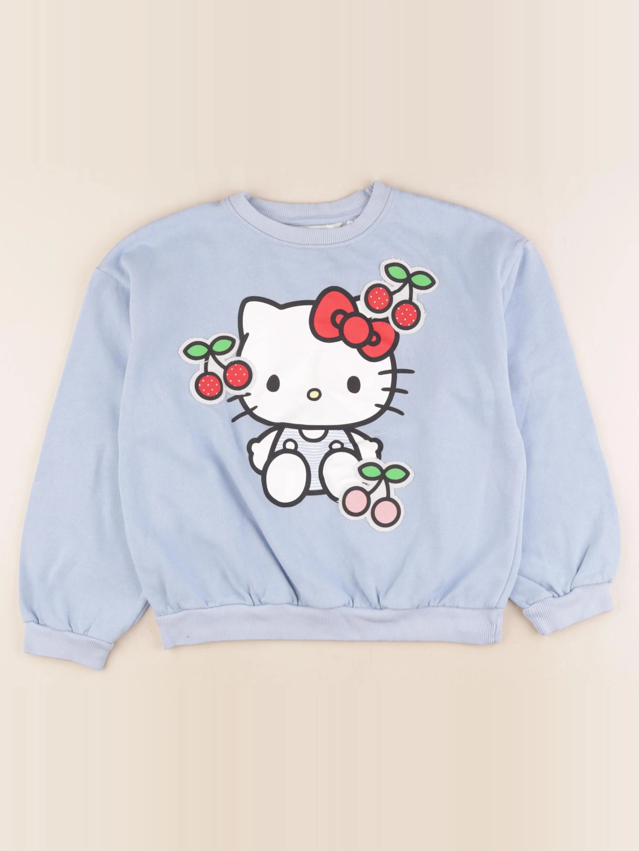H&M - sweat bleu - 8/10 ans