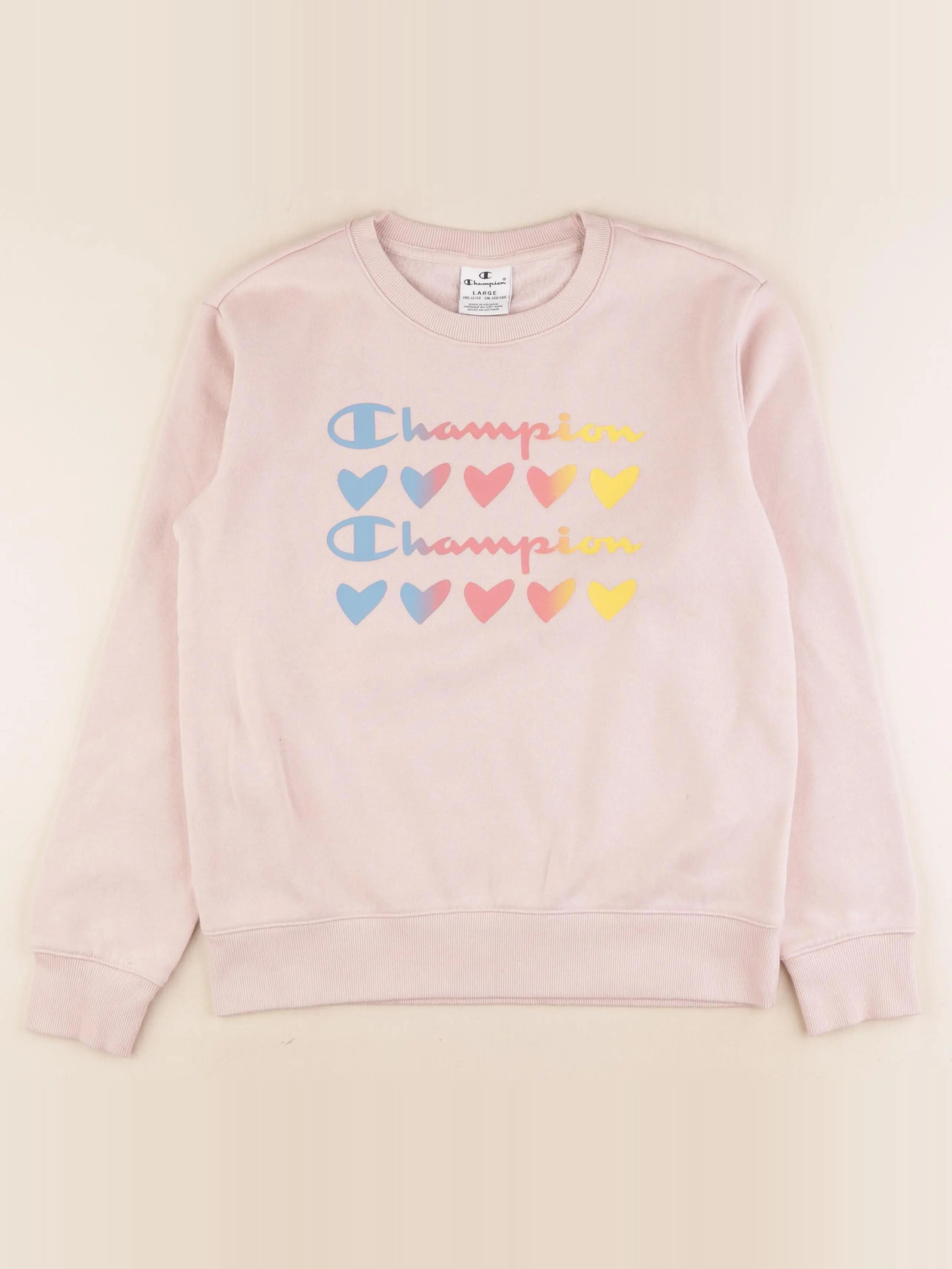 Champion - sweat rose - 11/12 ans