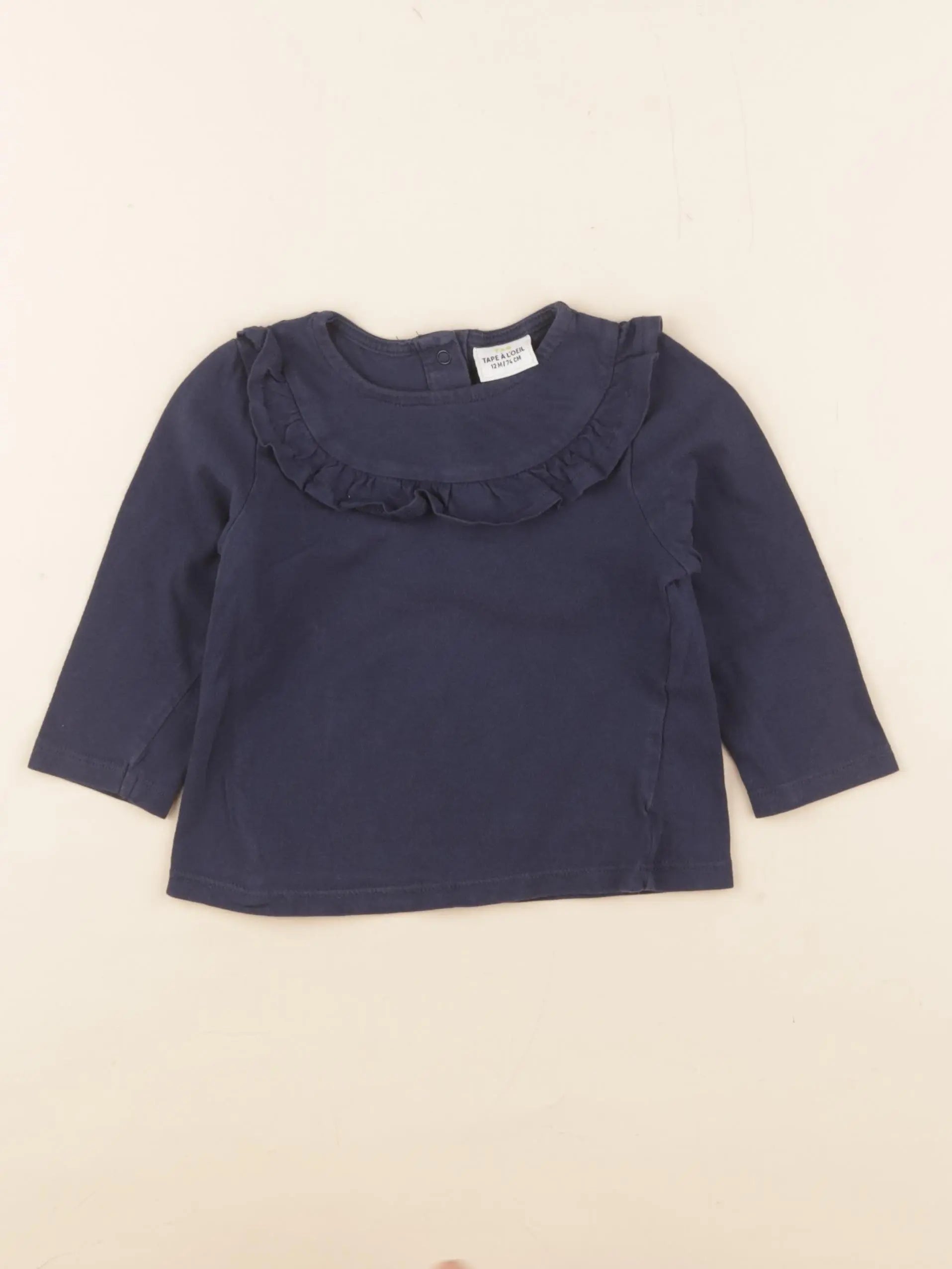 Tape à l'oeil - tee-shirt bleu - 12 mois