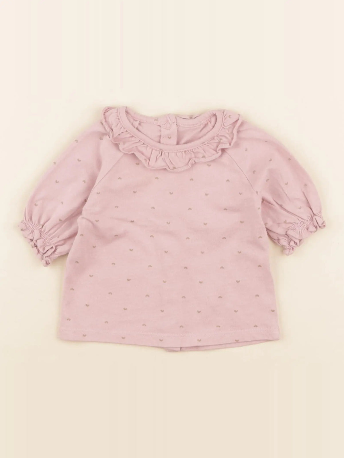 Vertbaudet - tee-shirt rose - 9 mois