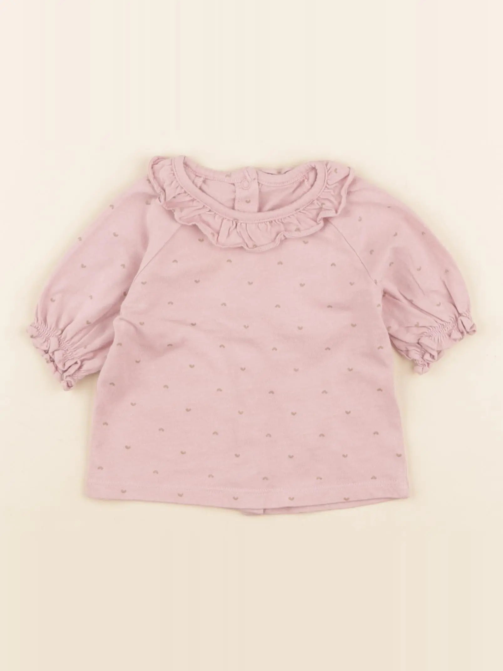 Vertbaudet - tee-shirt rose - 9 mois