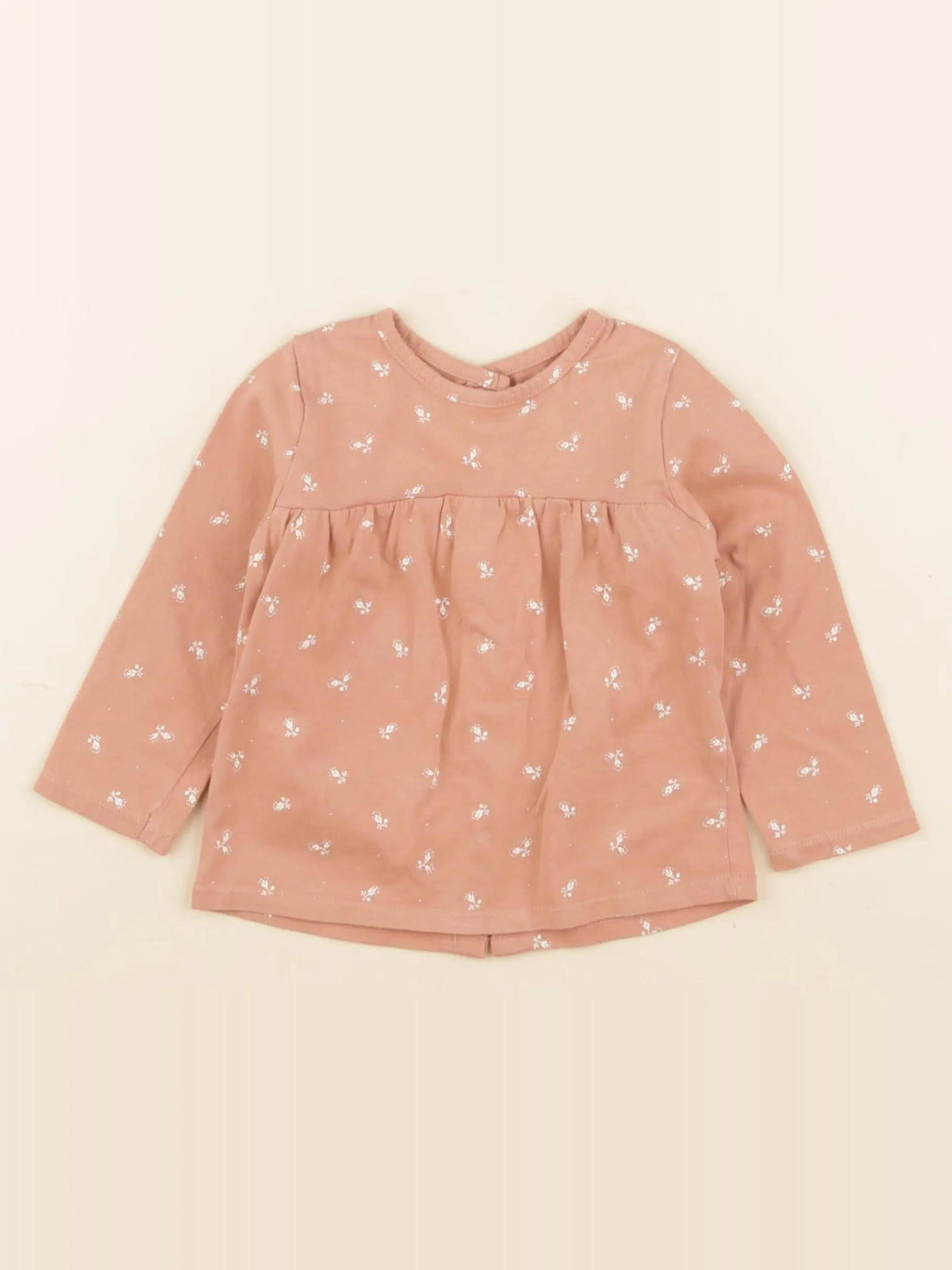 Vertbaudet - tee-shirt marron - 9 mois
