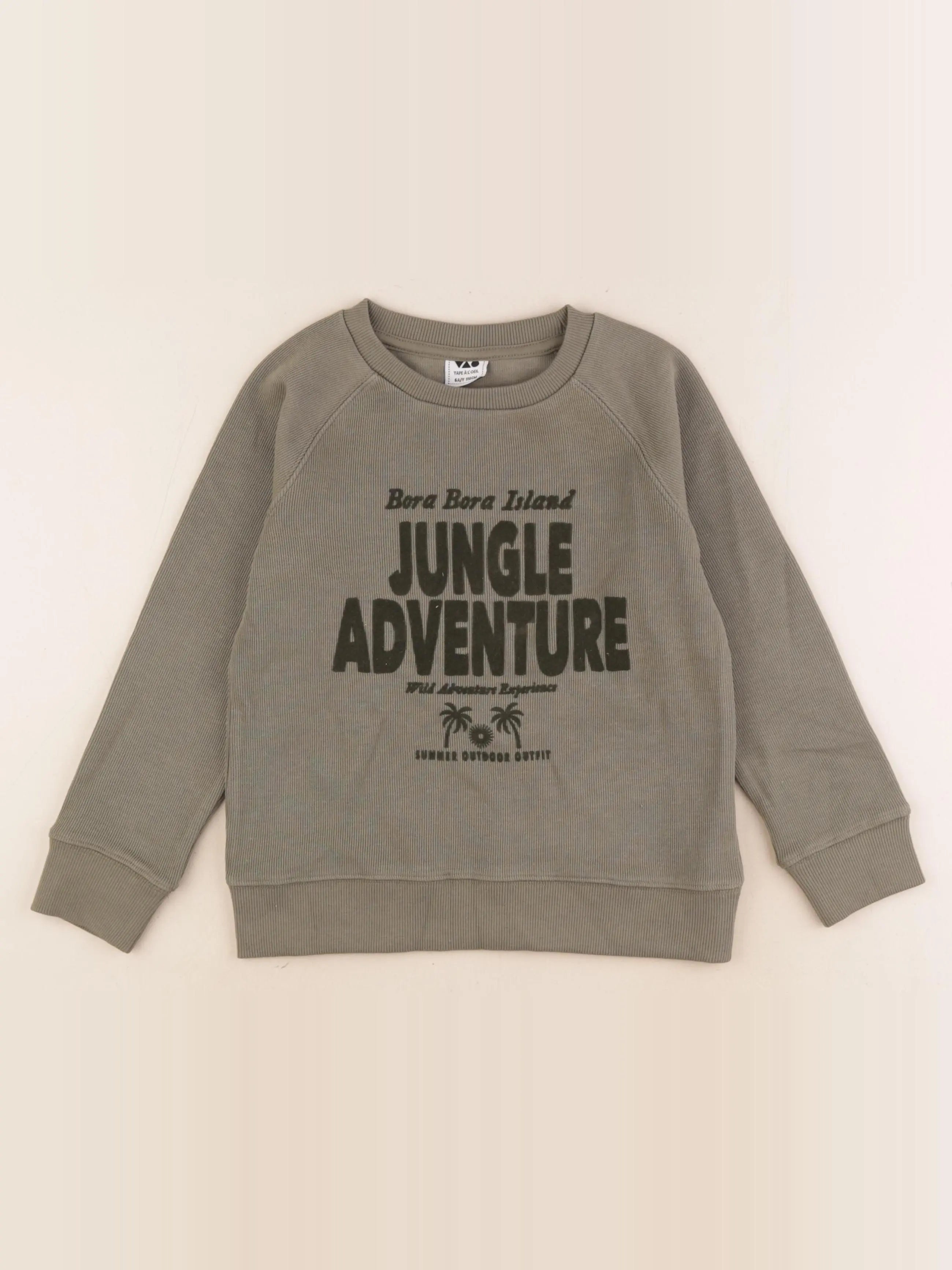 Tape à l'oeil - sweat vert - 6 ans