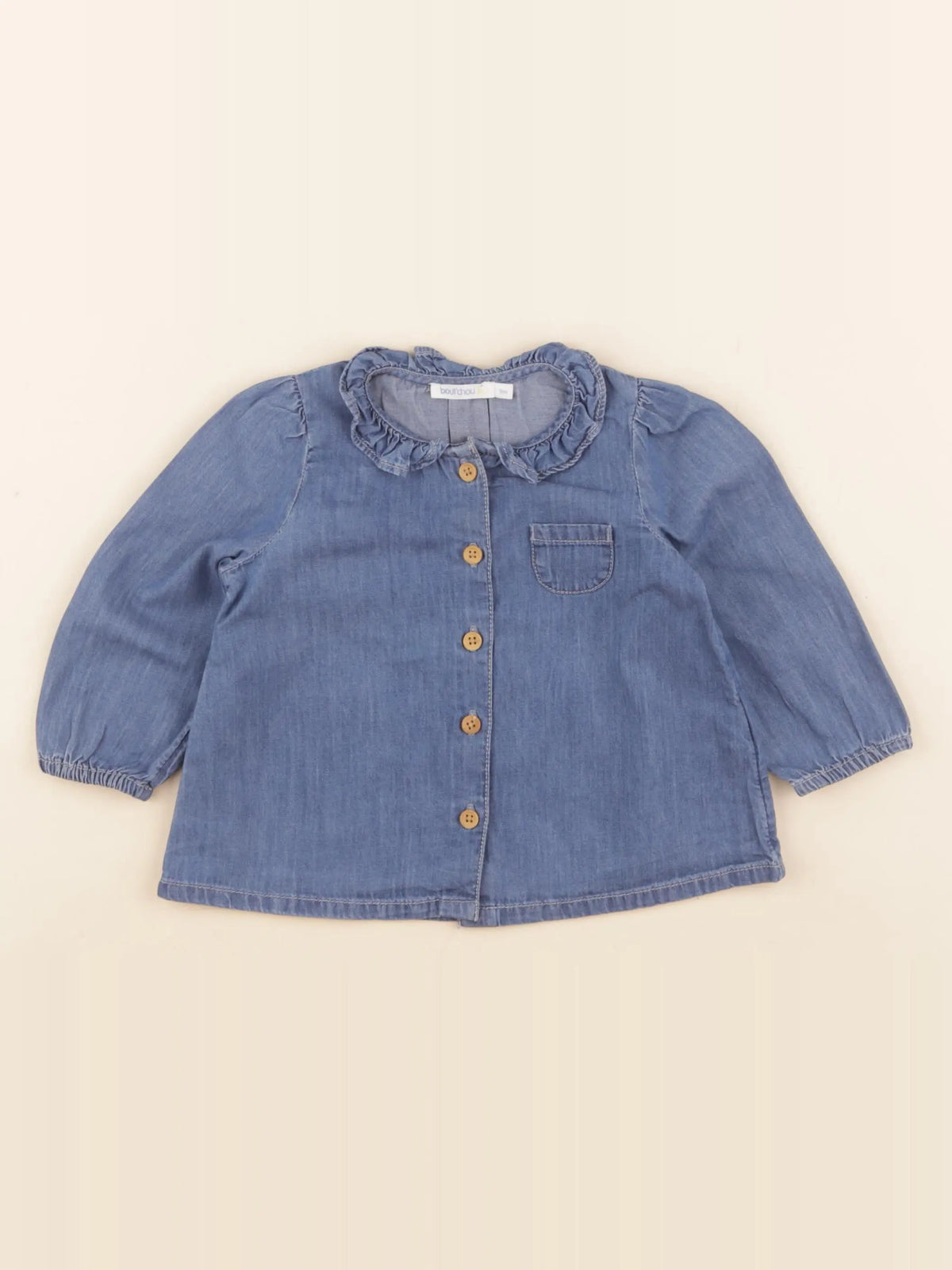 Boutchou - blouse bleu - 9 mois
