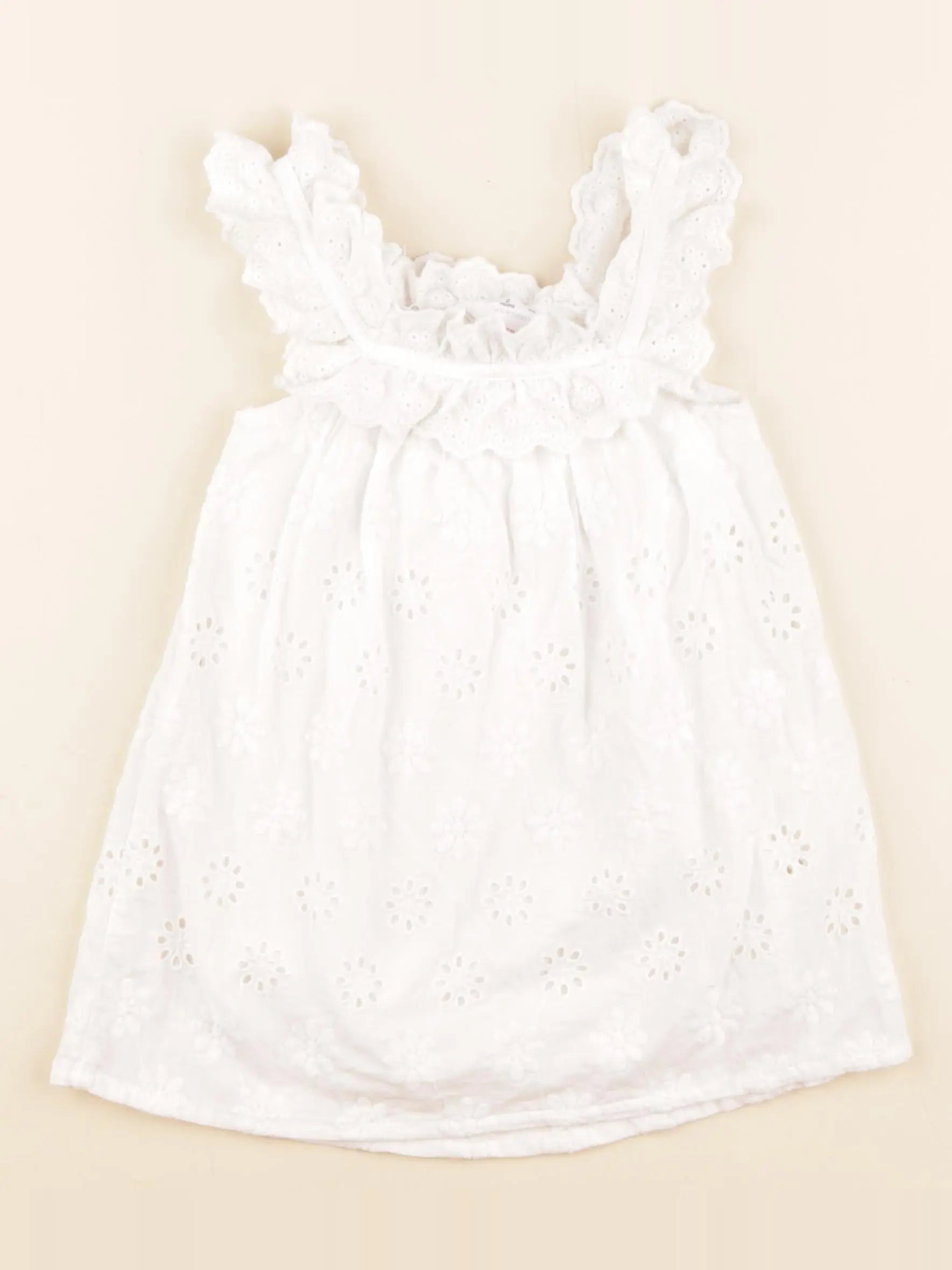 Zara - robe blanc - 2 ans