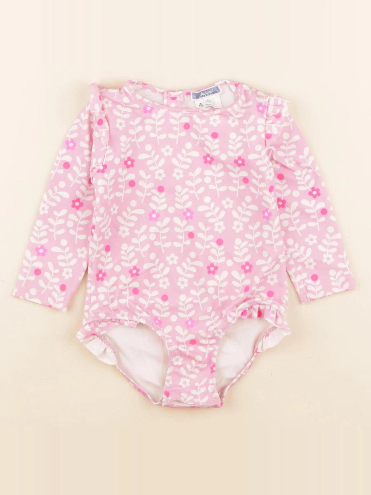 Jacadi - combi de bain rose - 24 mois
