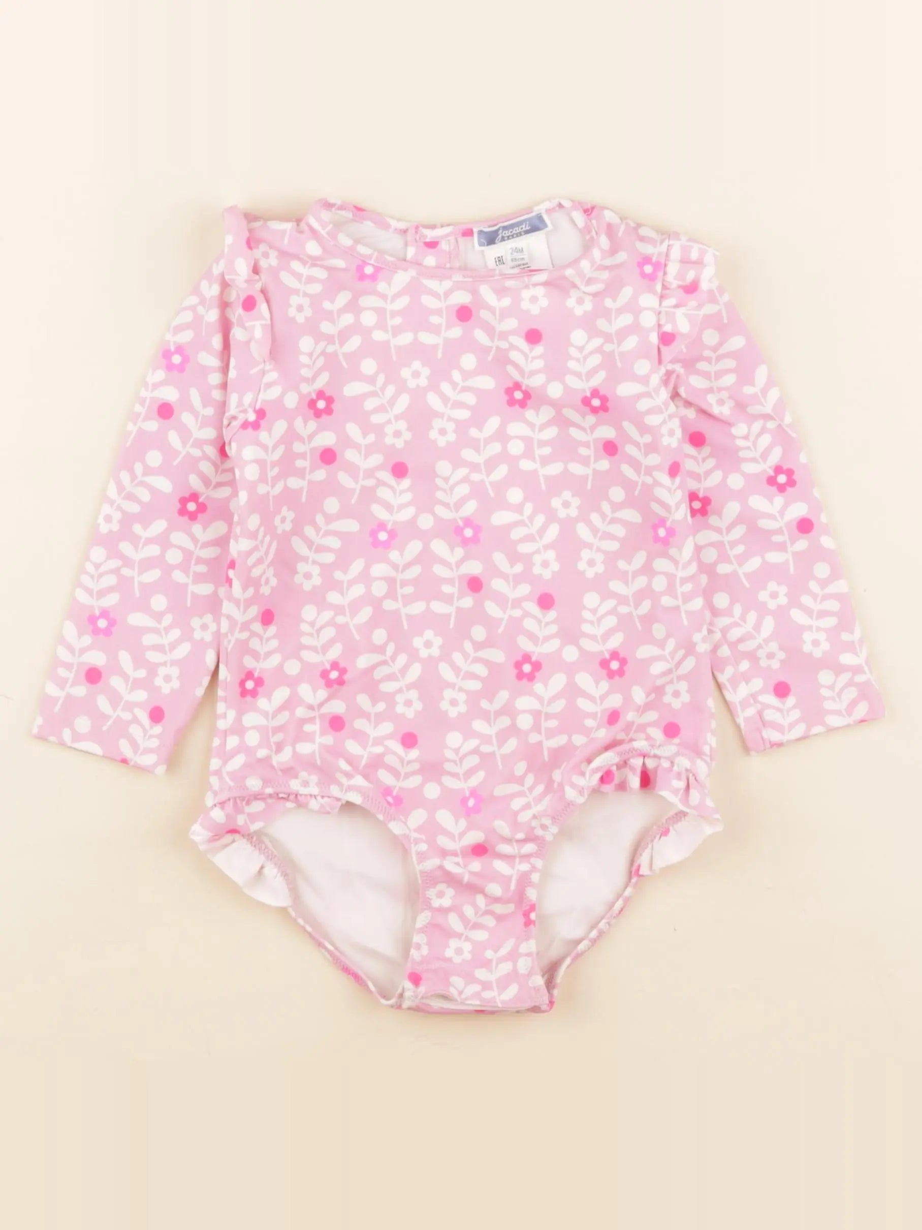 Jacadi - combi de bain rose - 24 mois