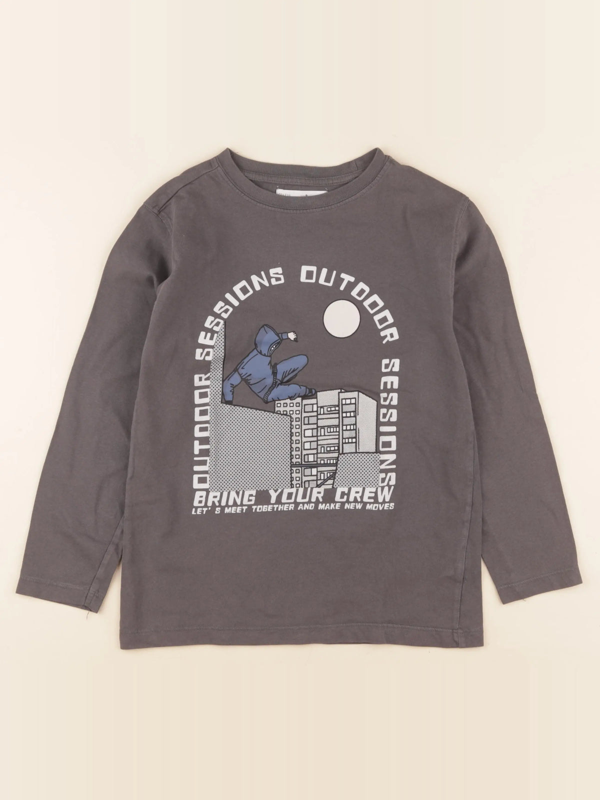 Zara - tee-shirt gris - 9 ans
