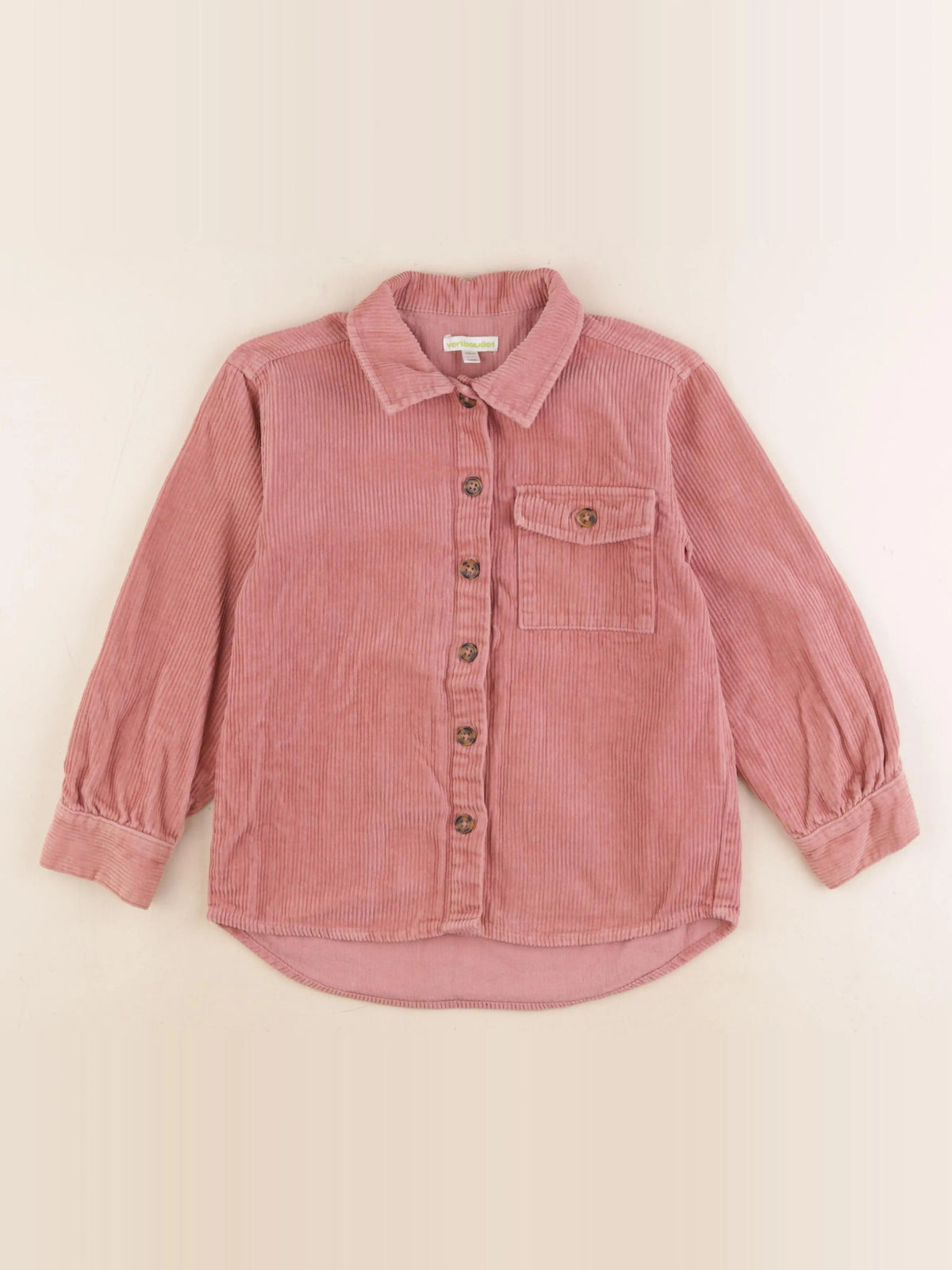 Vertbaudet - chemise rose - 7 ans