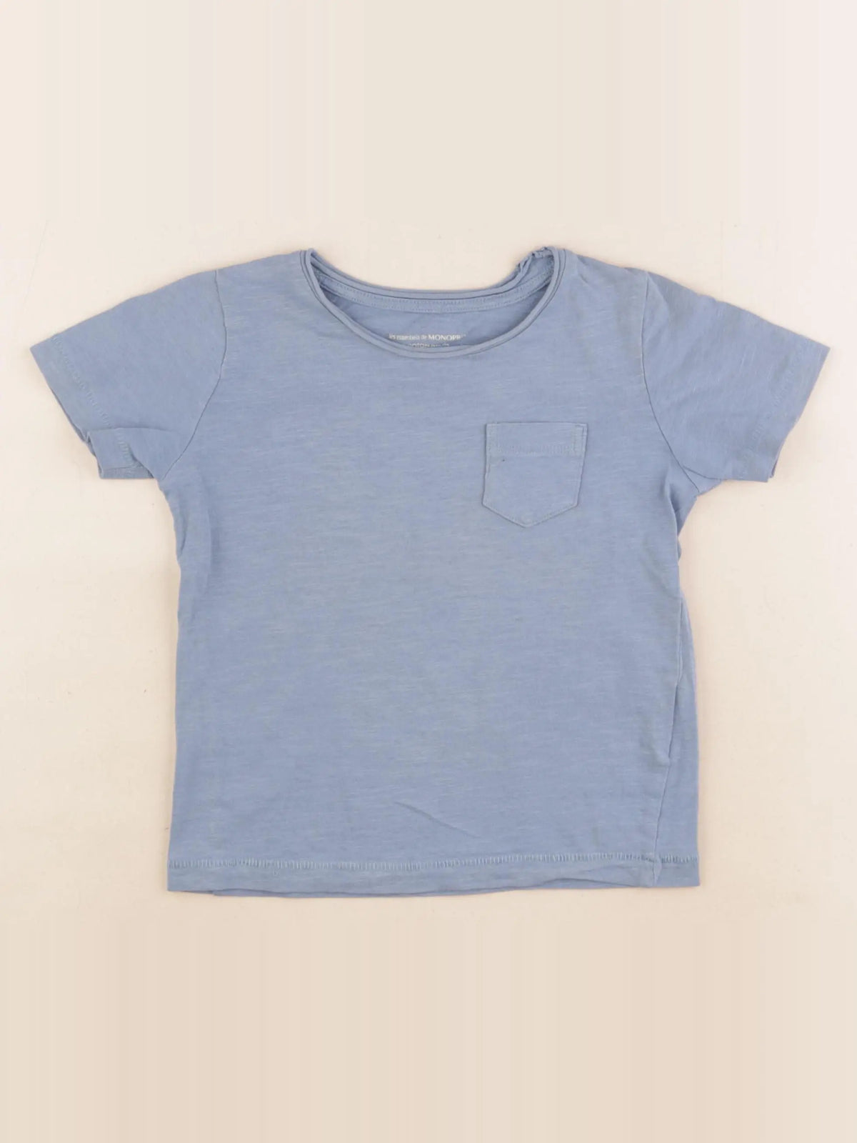 Monoprix - tee-shirt bleu - 4 ans
