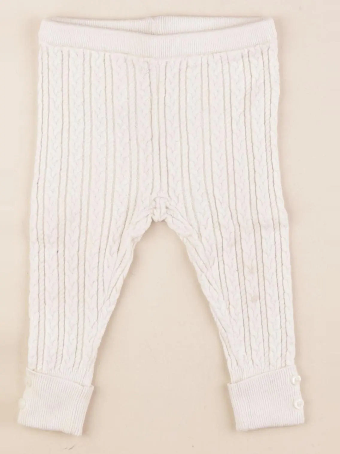 GAP - legging blanc - 6/12 mois
