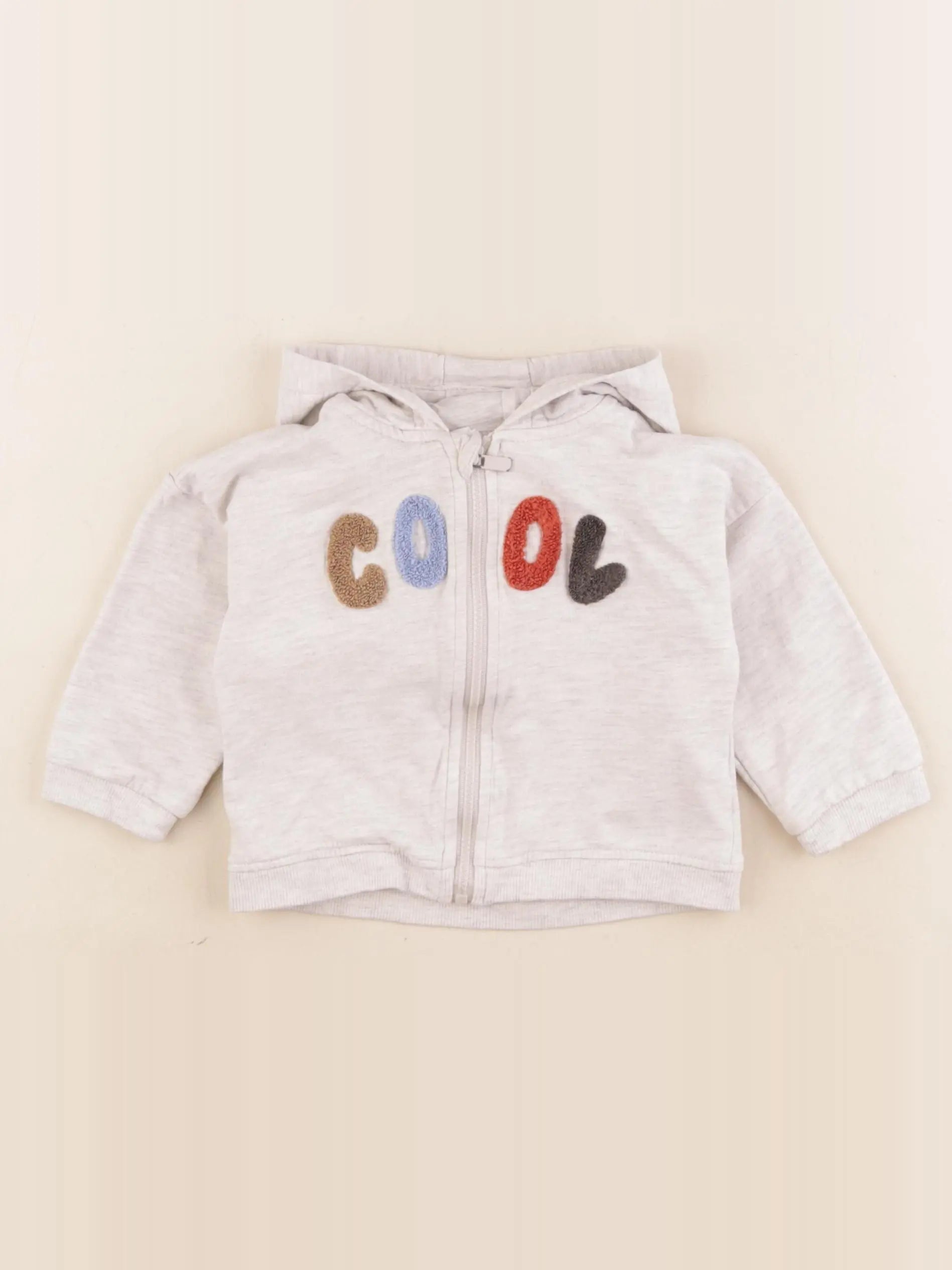 Vertbaudet - sweat gris - 12 mois