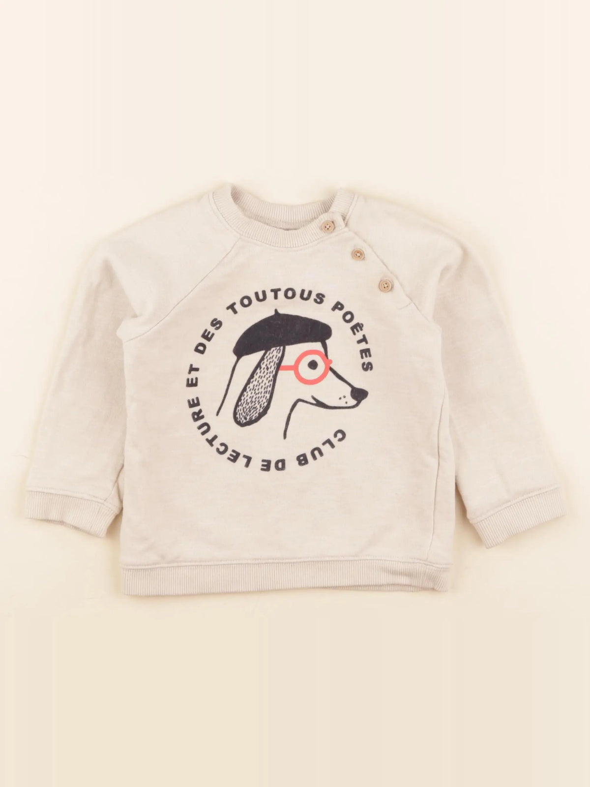 Boutchou - sweat marron - 24 mois