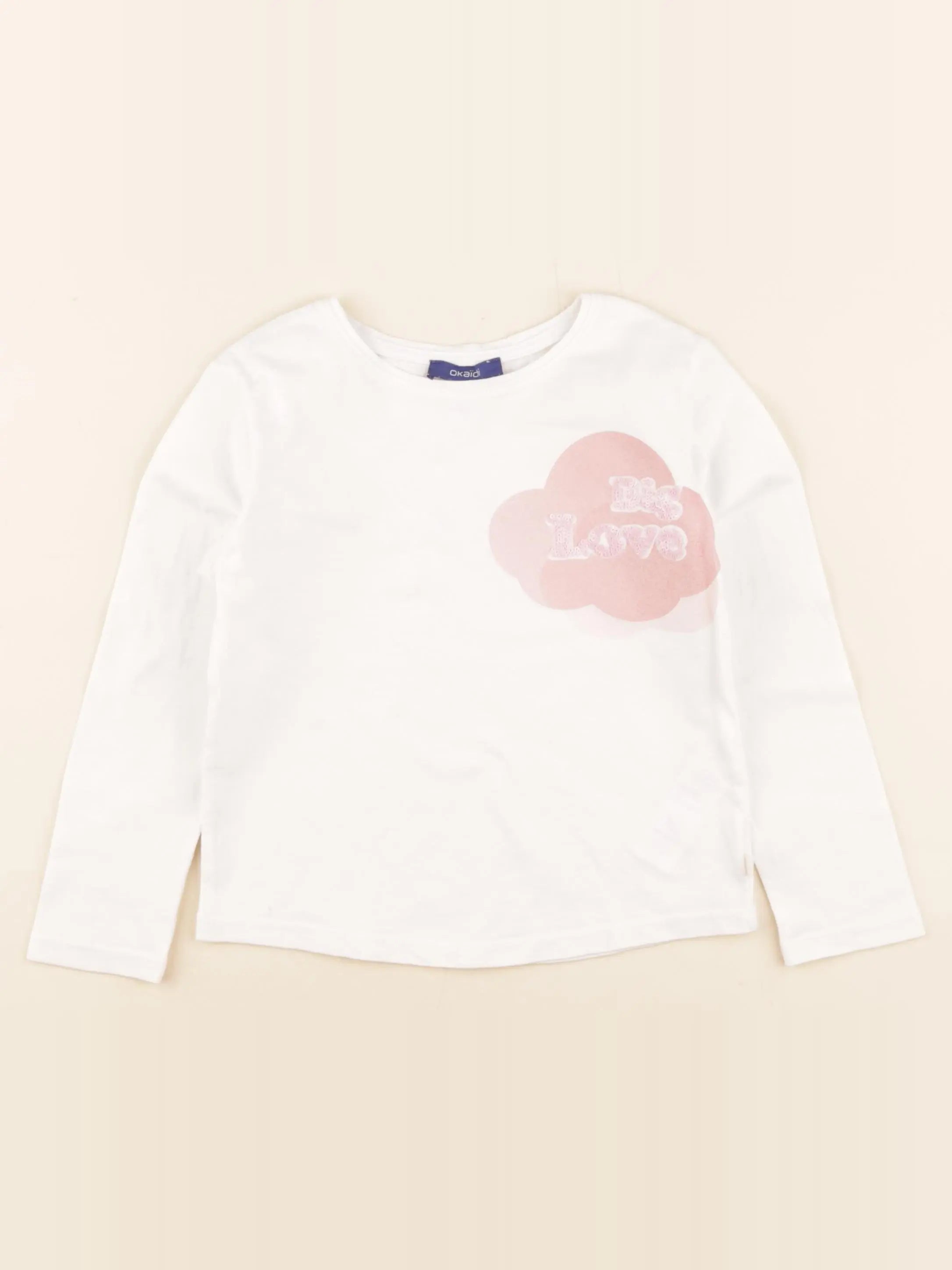 Okaidi - tee-shirt blanc - 5 ans