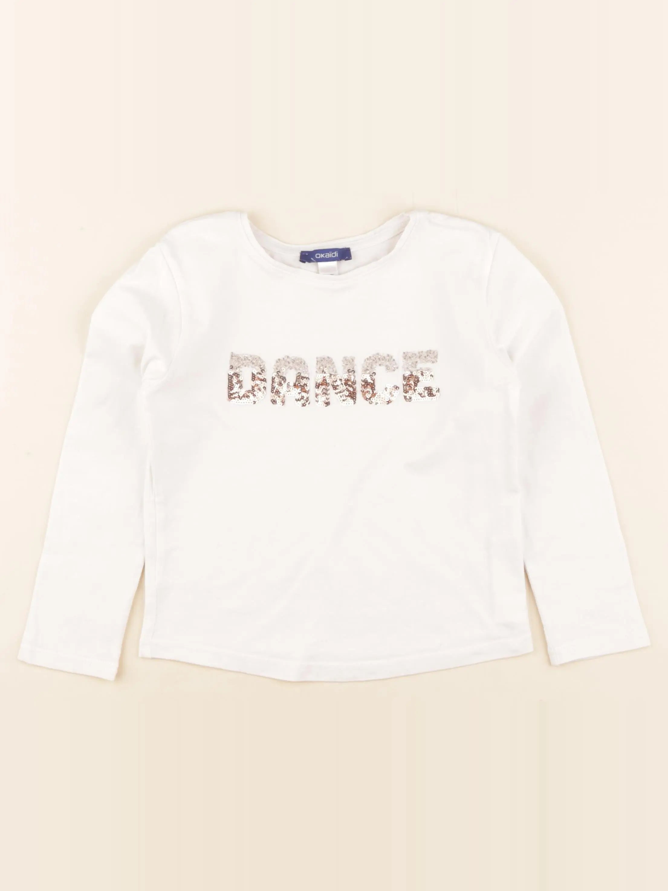Okaidi - tee-shirt blanc - 5 ans