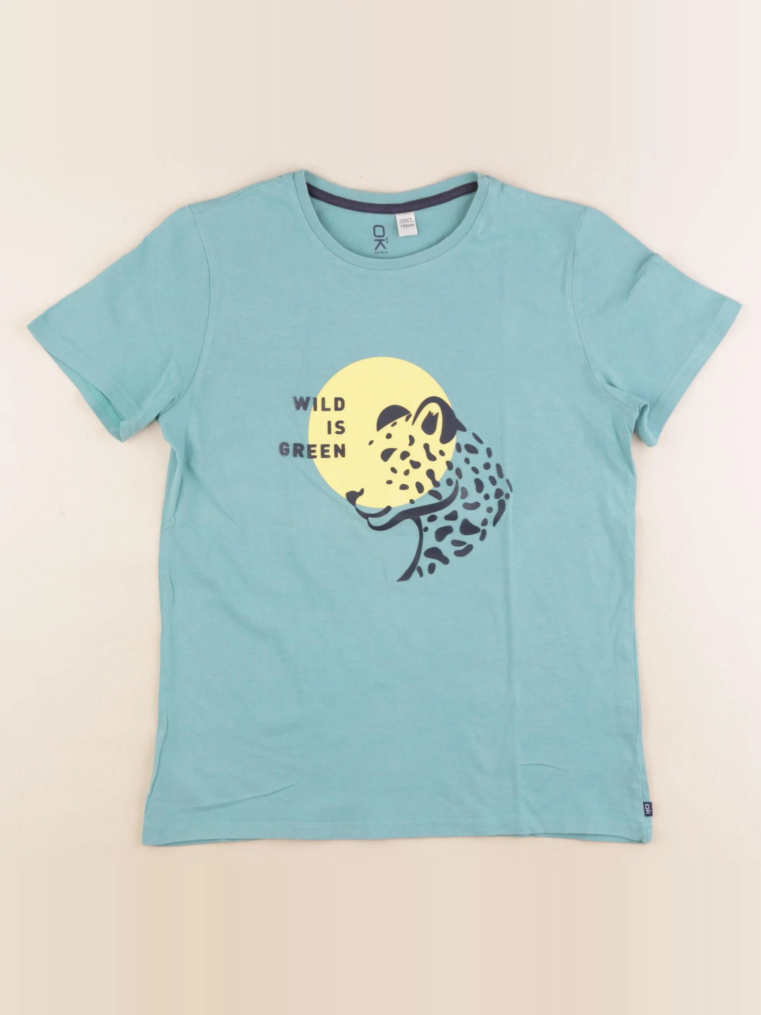 Okaidi - tee-shirt bleu - 12 ans