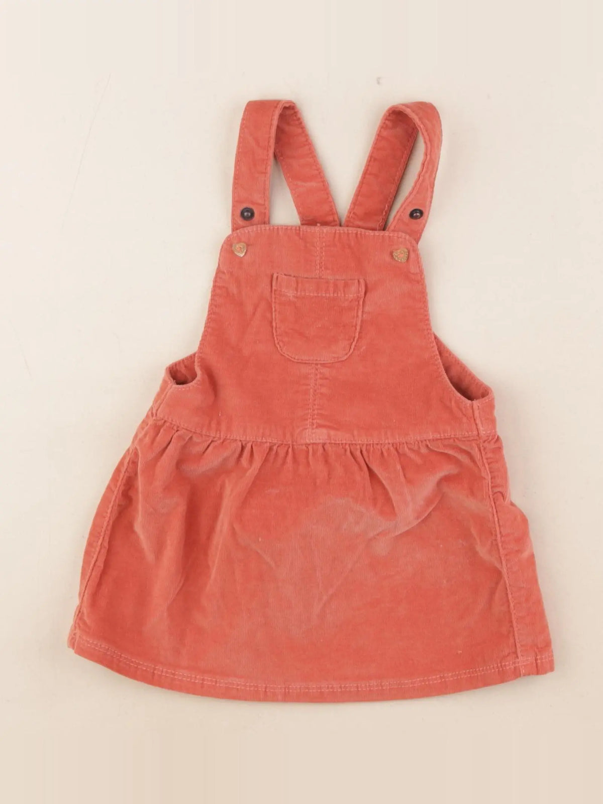 Tape à l'oeil - robe rouge, orange - 9 mois
