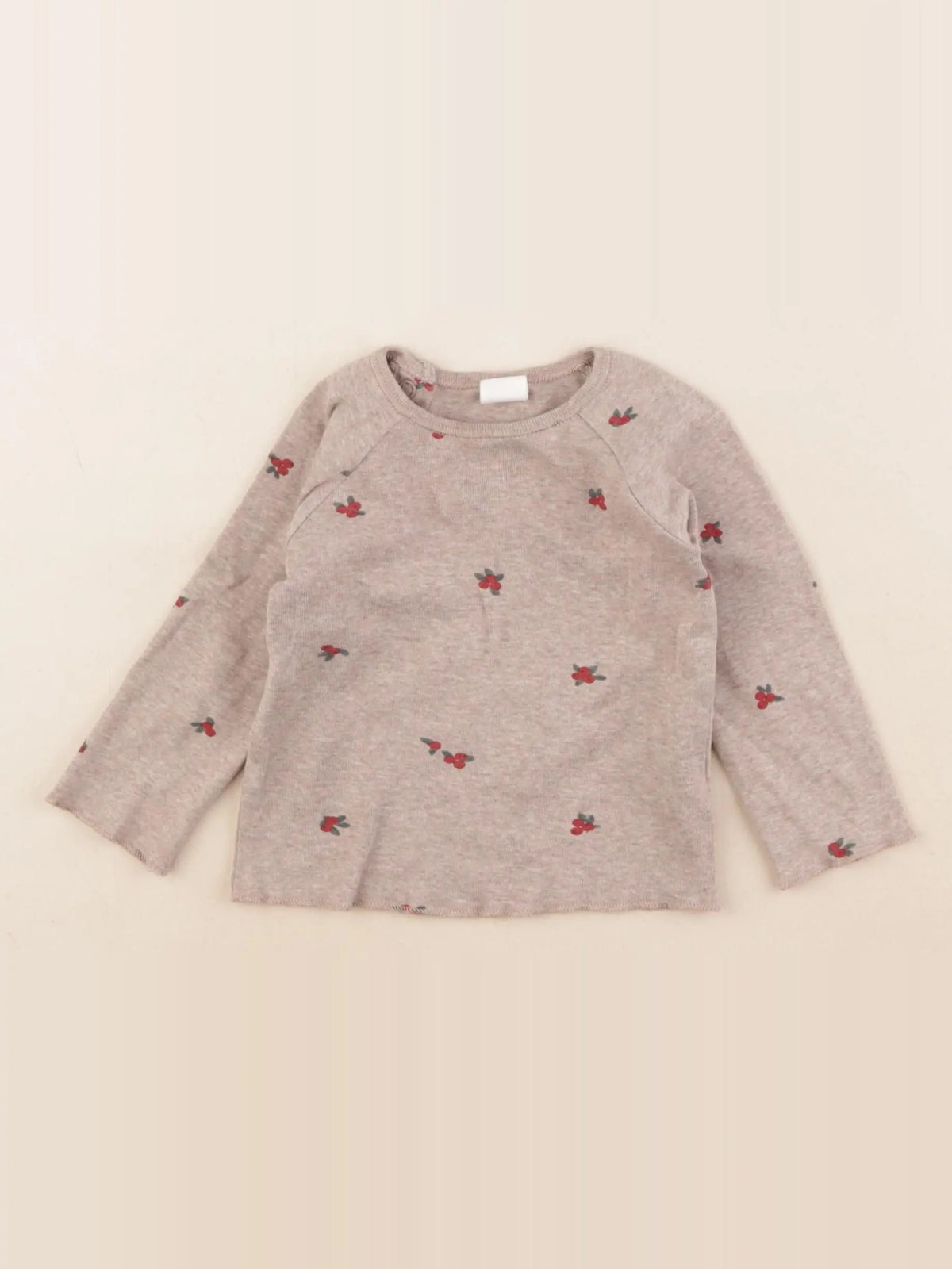 H&M - tee-shirt marron - 6/9 mois