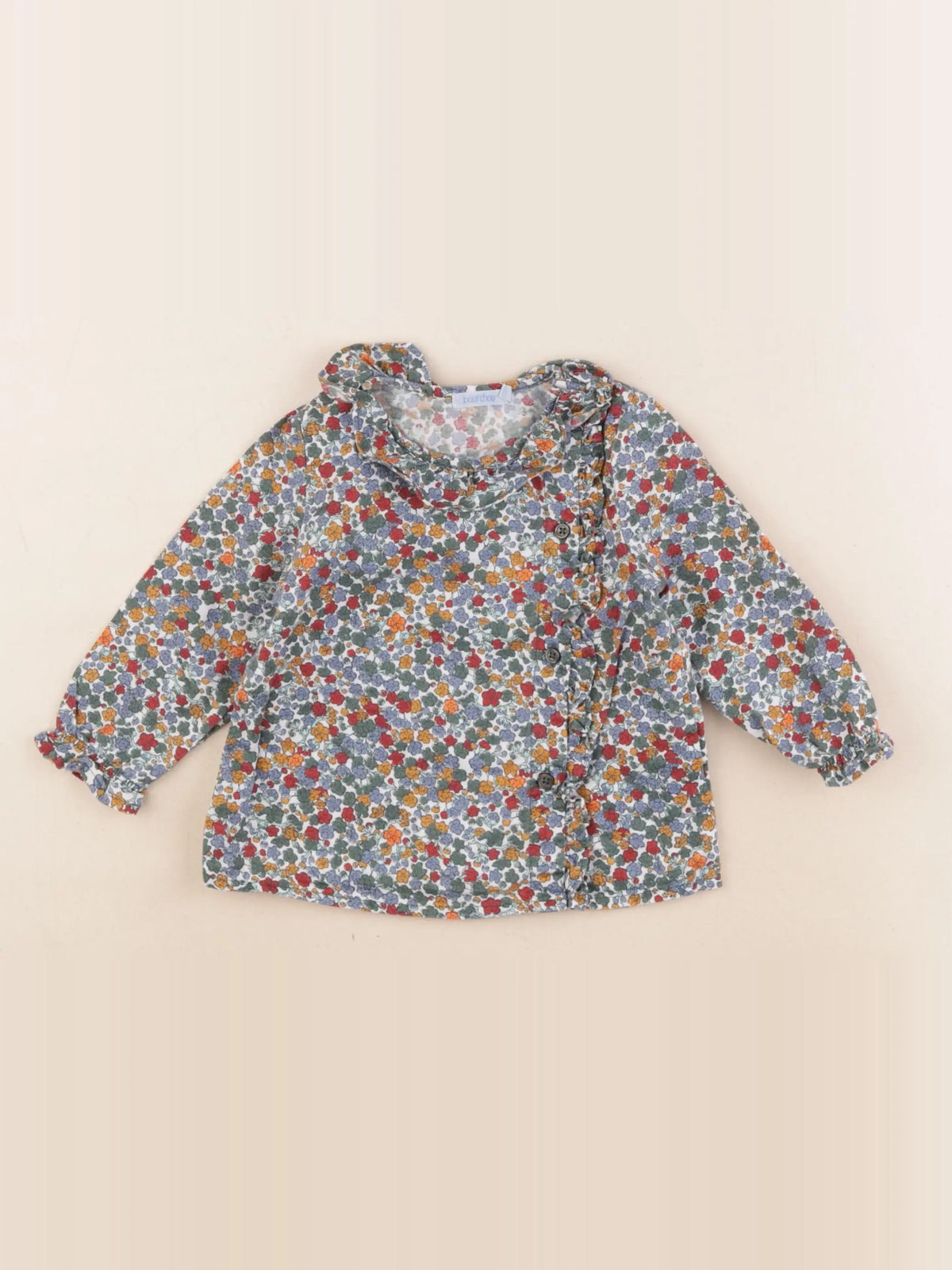 Boutchou - blouse multicolore - 9 mois