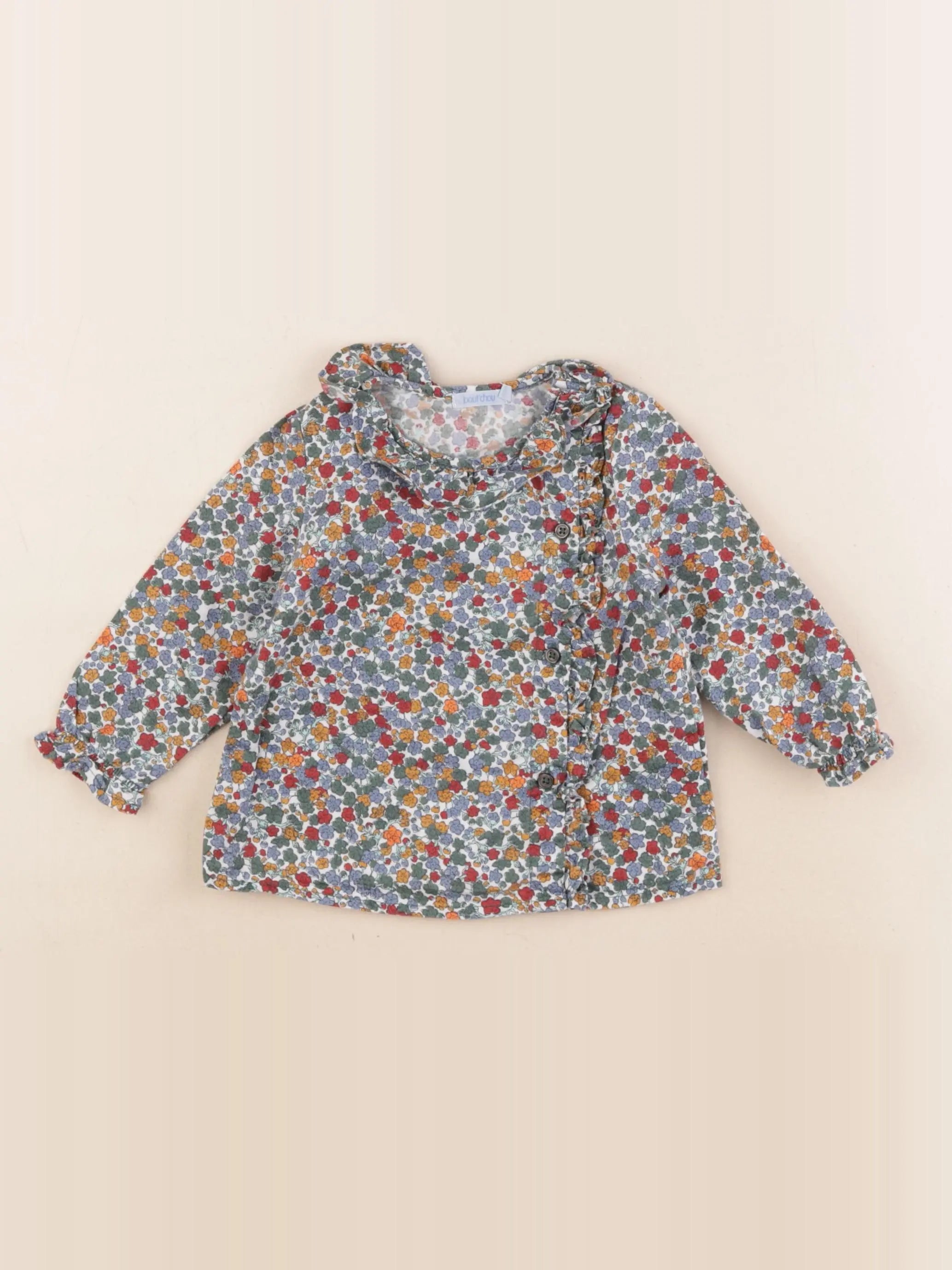 Boutchou - blouse multicolore - 9 mois
