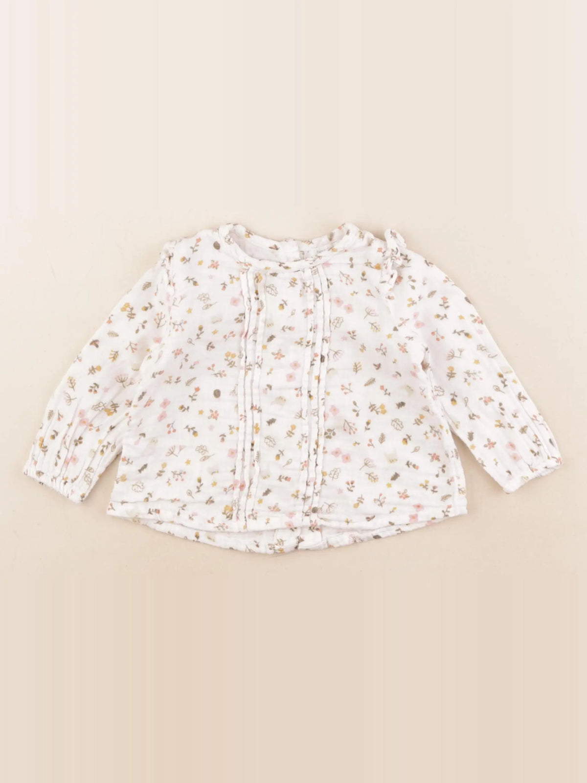 Boutchou - blouse blanc - 9 mois