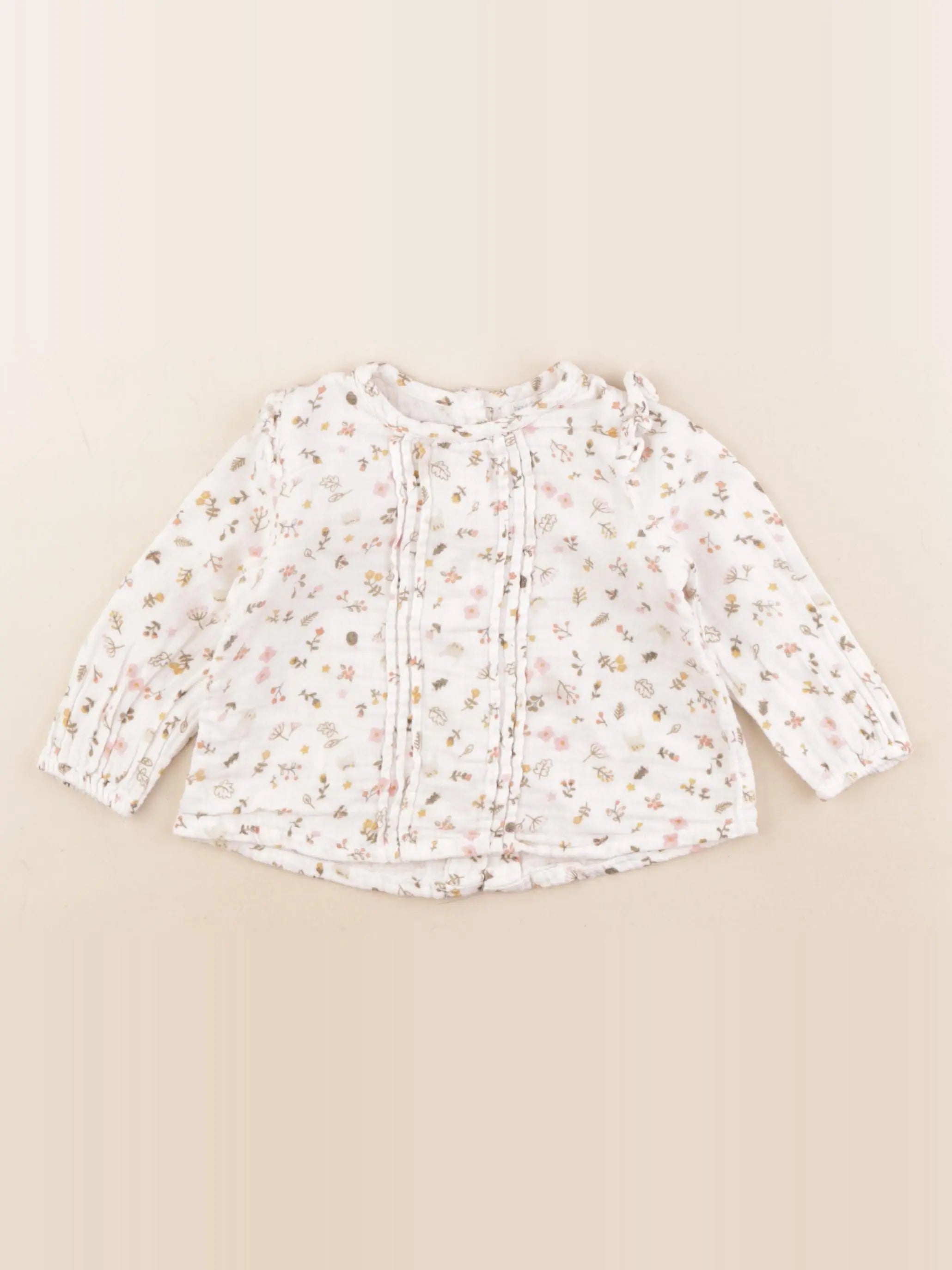 Boutchou - blouse blanc - 9 mois