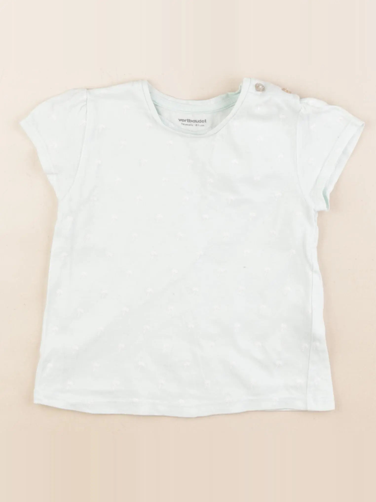 Vertbaudet - tee-shirt vert - 18 mois