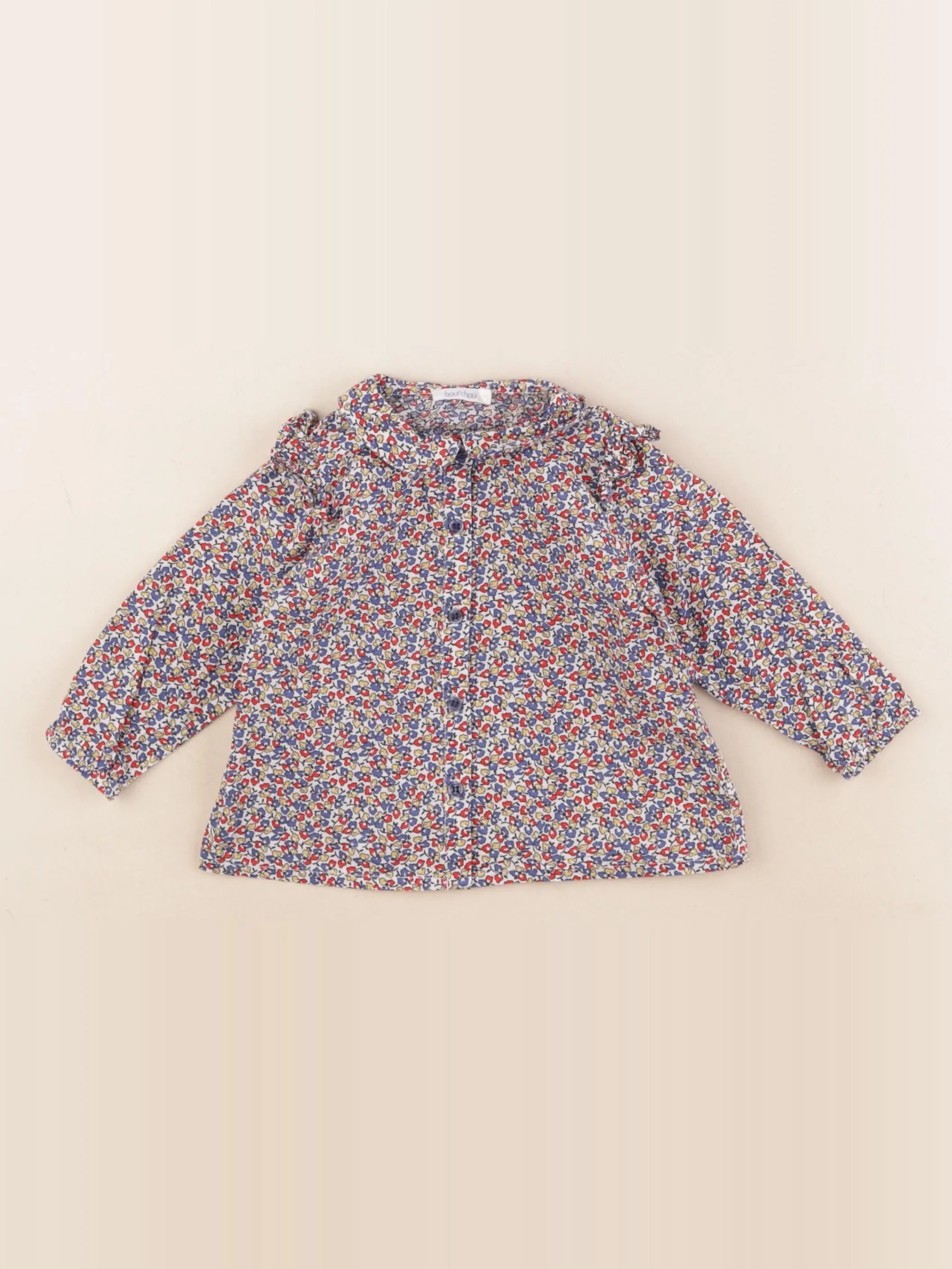 Boutchou - blouse multicolore - 9 mois