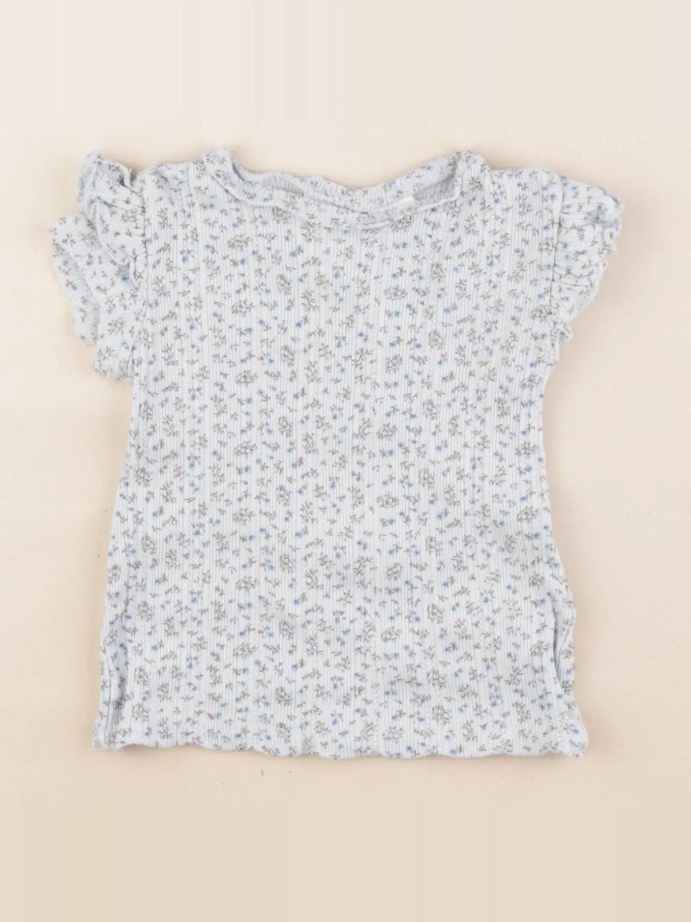 Zara - tee-shirt bleu - 9/12 mois