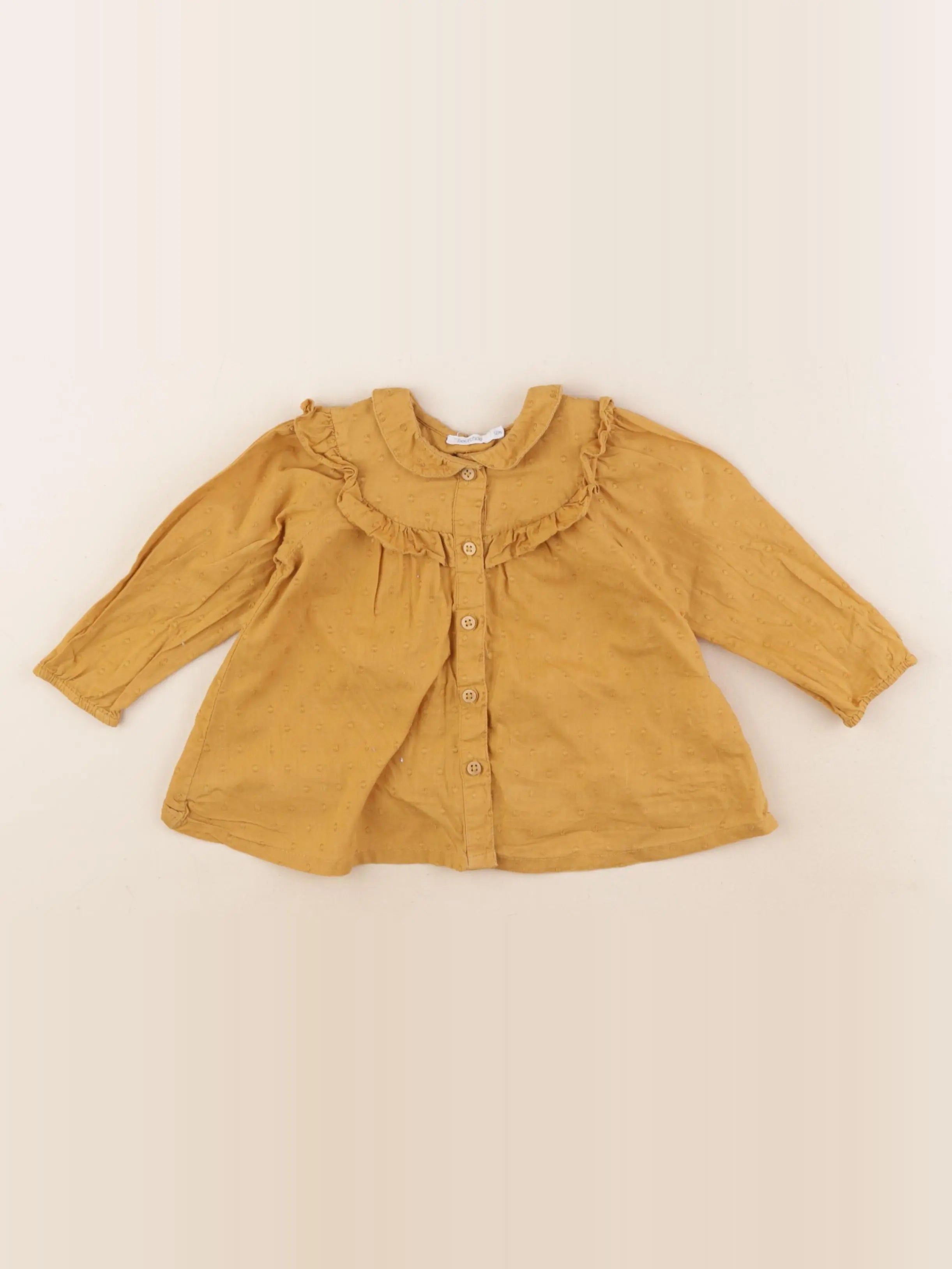 Boutchou - blouse jaune - 12 mois