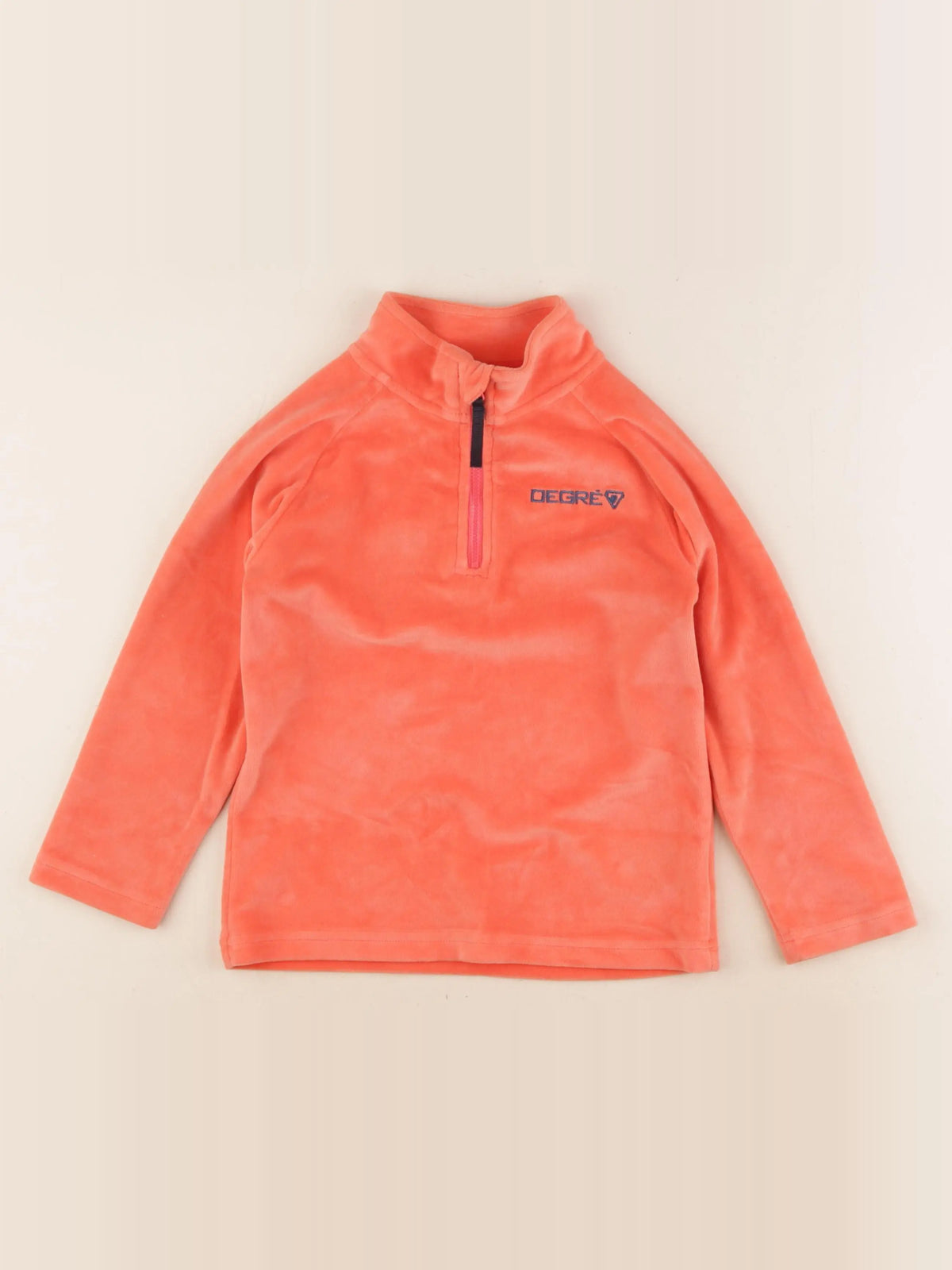 Degré 7 - polaire orange fluo - 6 ans