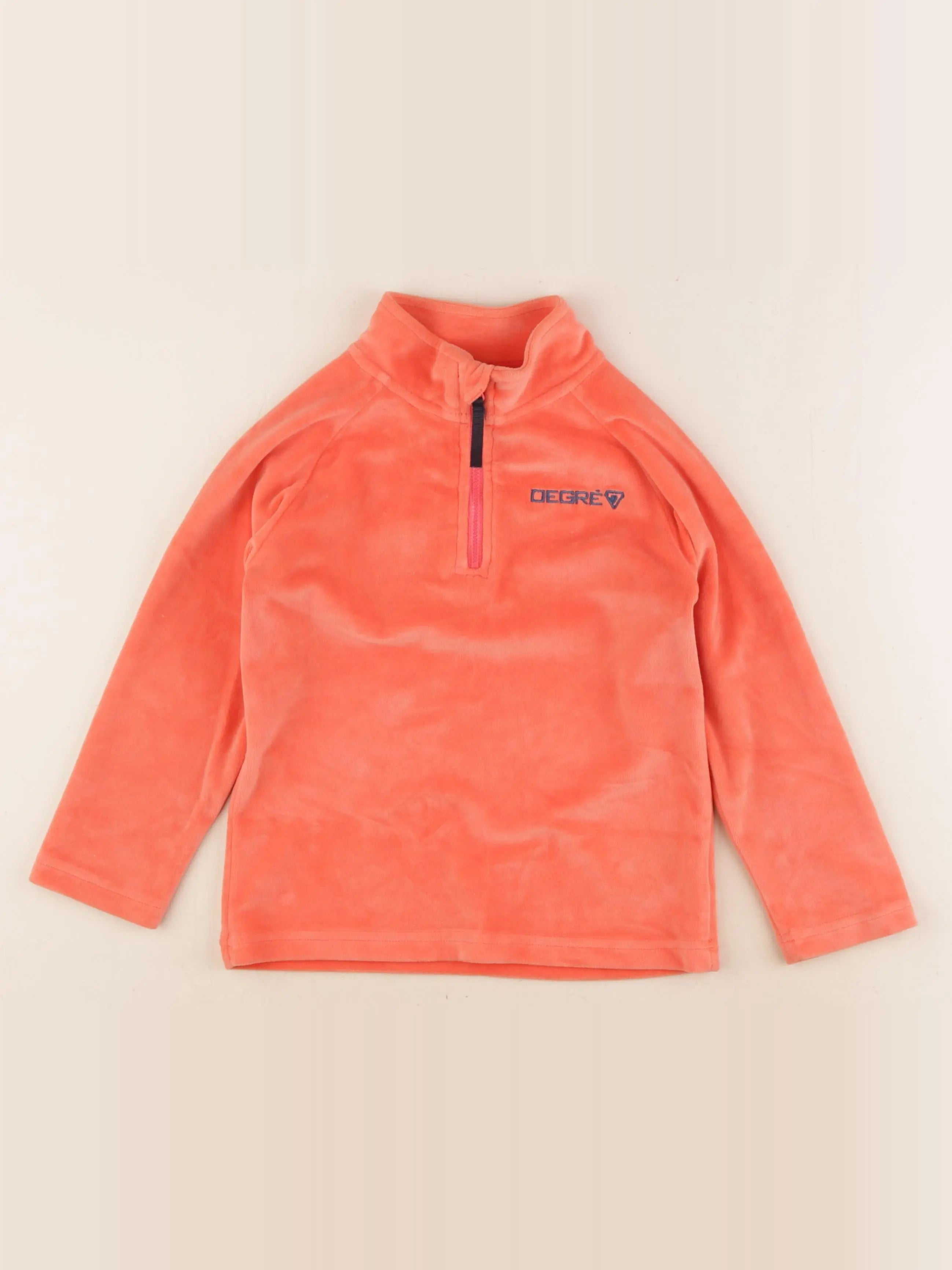 Degré 7 - polaire orange fluo - 6 ans