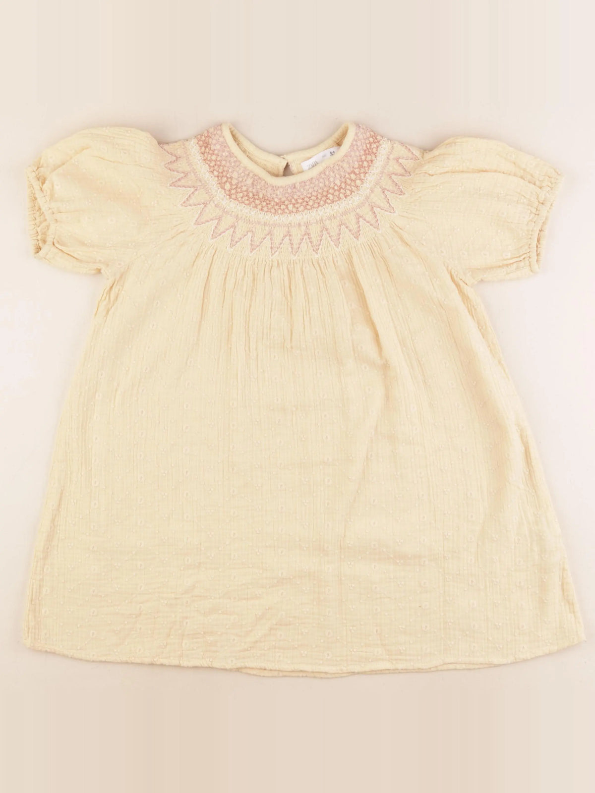 Zara - robe jaune - 5/6 ans
