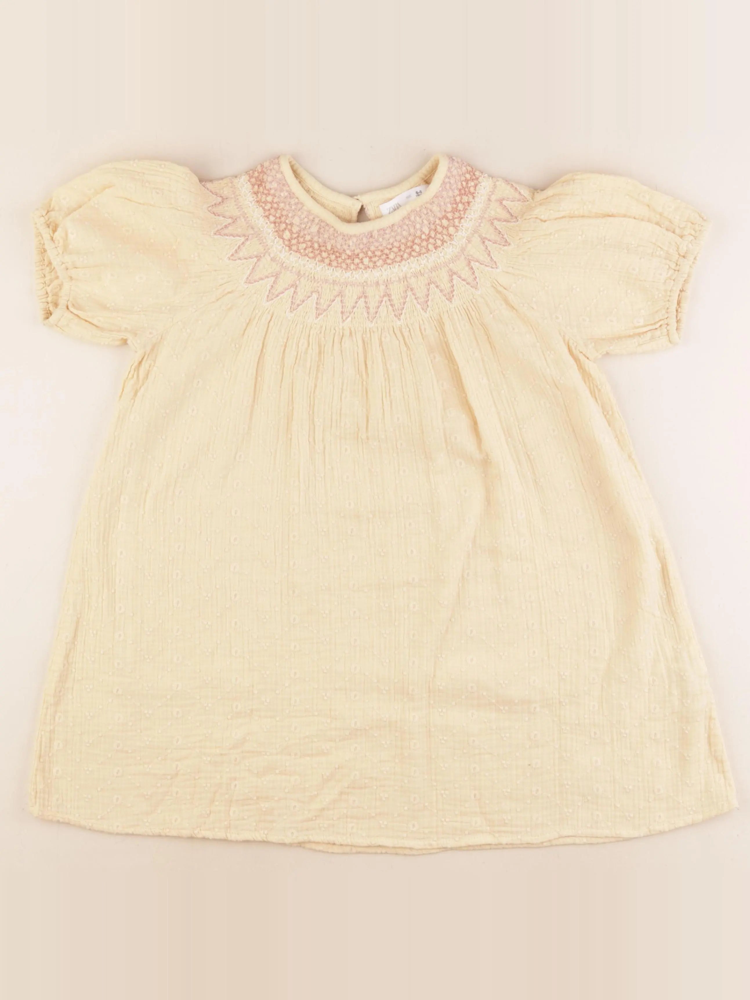 Zara - robe jaune - 5/6 ans