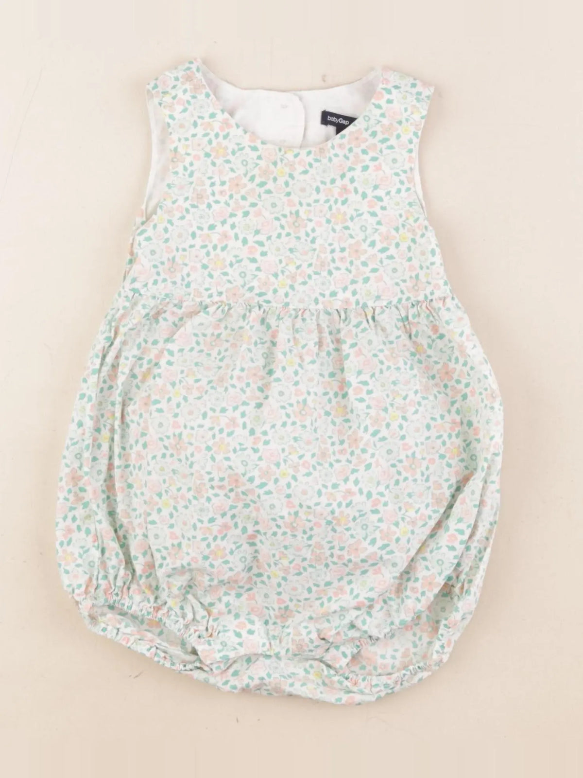 GAP - combinaison vert, rose - 6/12 mois