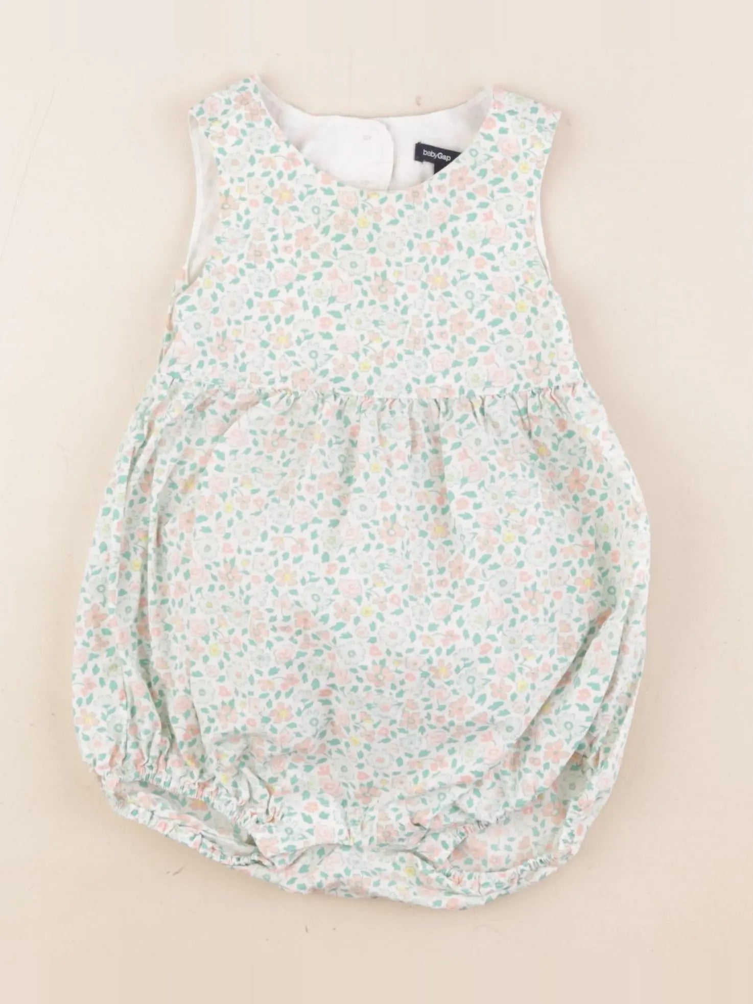GAP - combinaison vert, rose - 6/12 mois