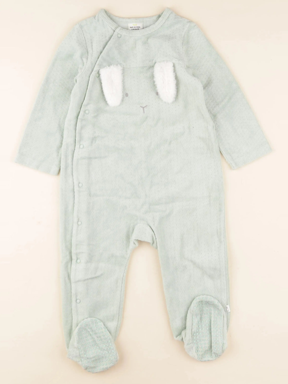 Tape à l'oeil - pyjama velours vert - 24 mois