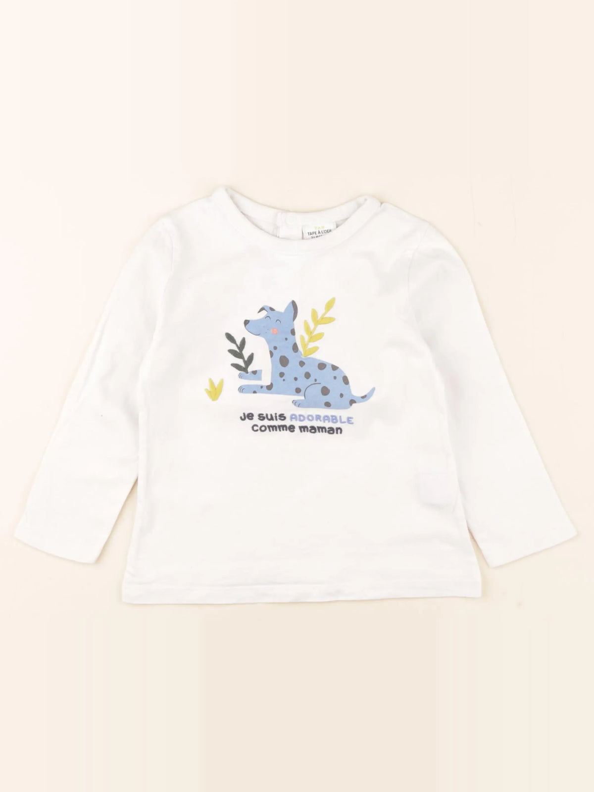 Tape à l'oeil - tee-shirt blanc - 24 mois