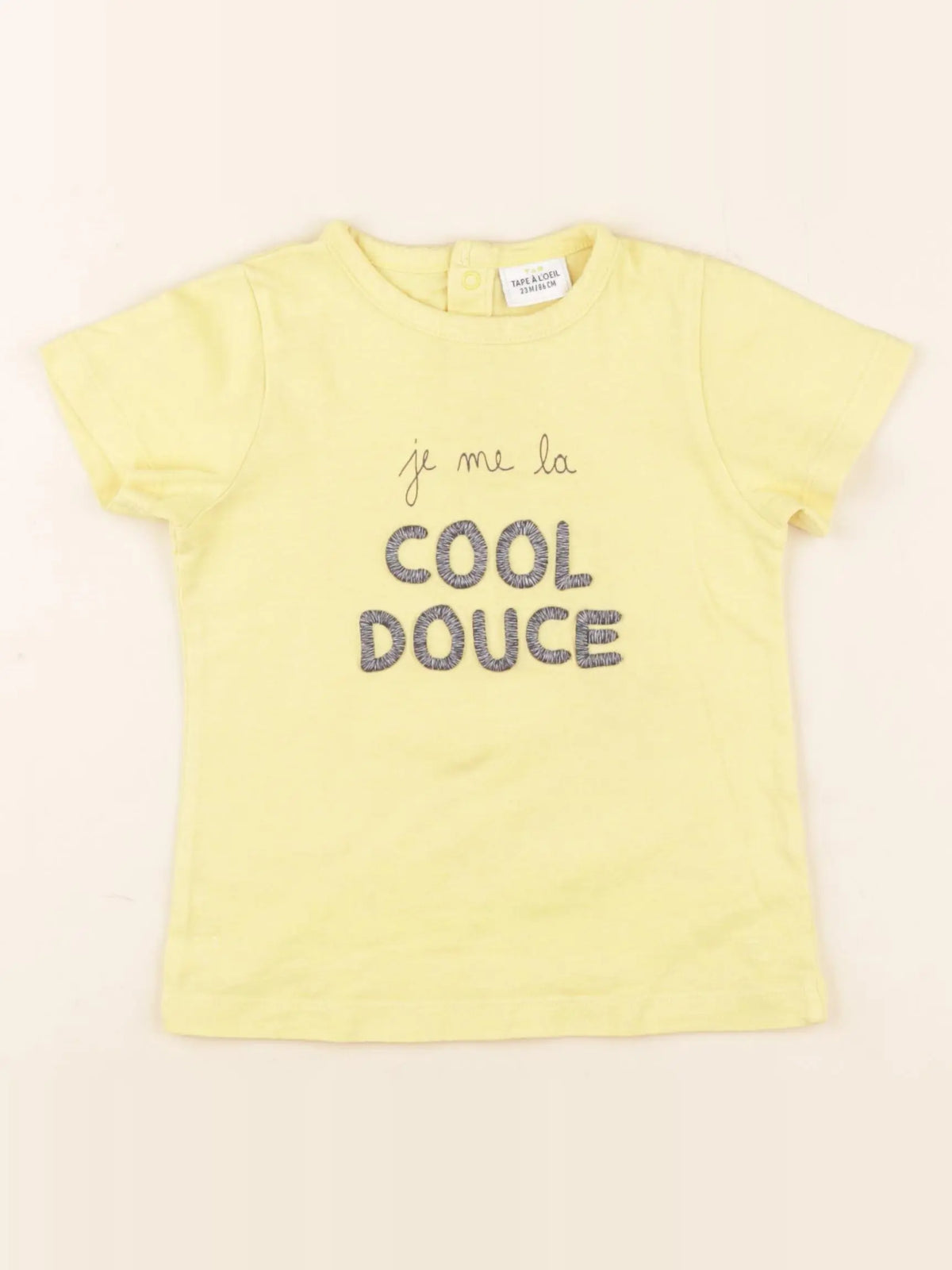 Tape à l'oeil - tee-shirt jaune - 24 mois