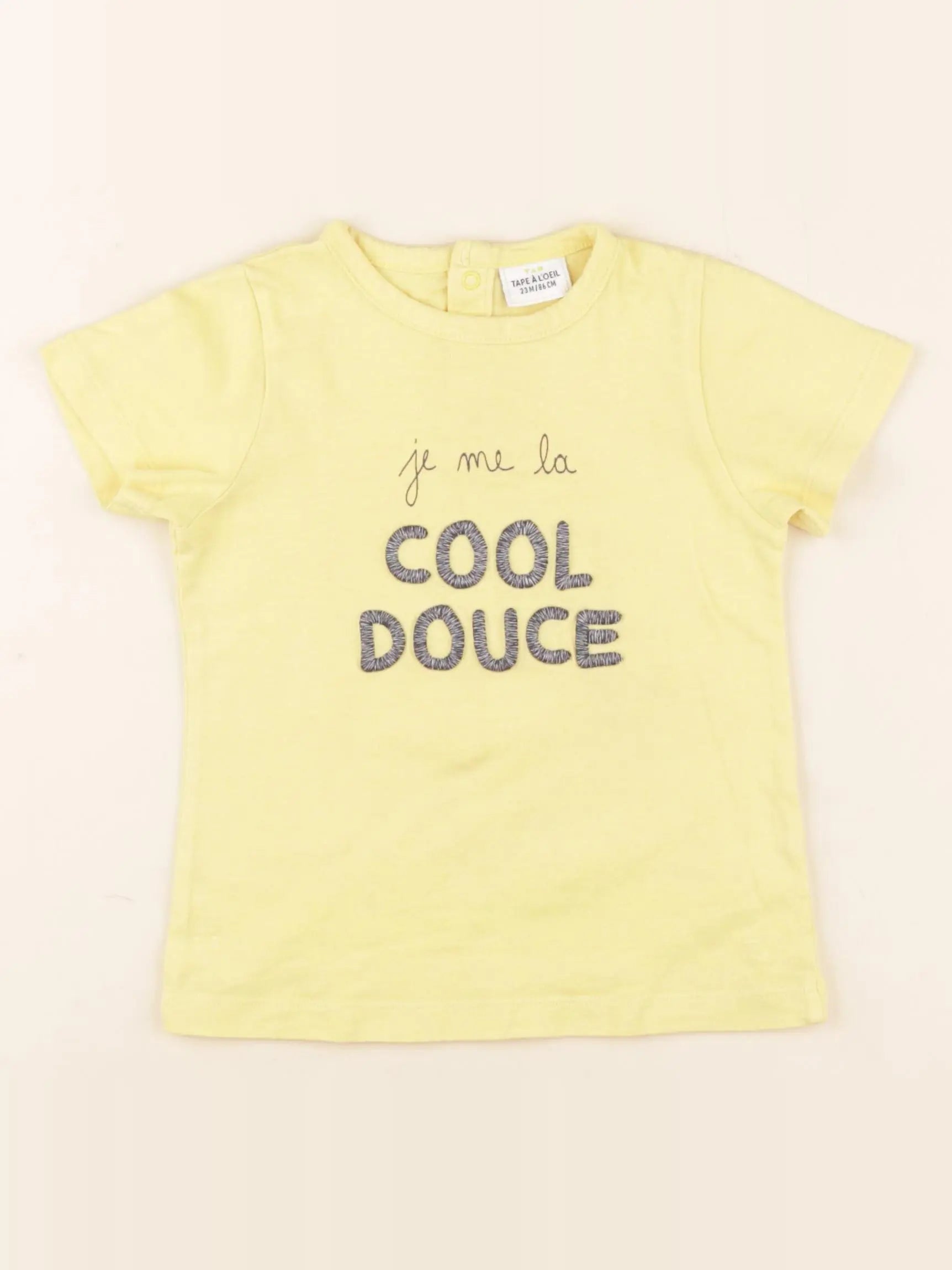 Tape à l'oeil - tee-shirt jaune - 24 mois