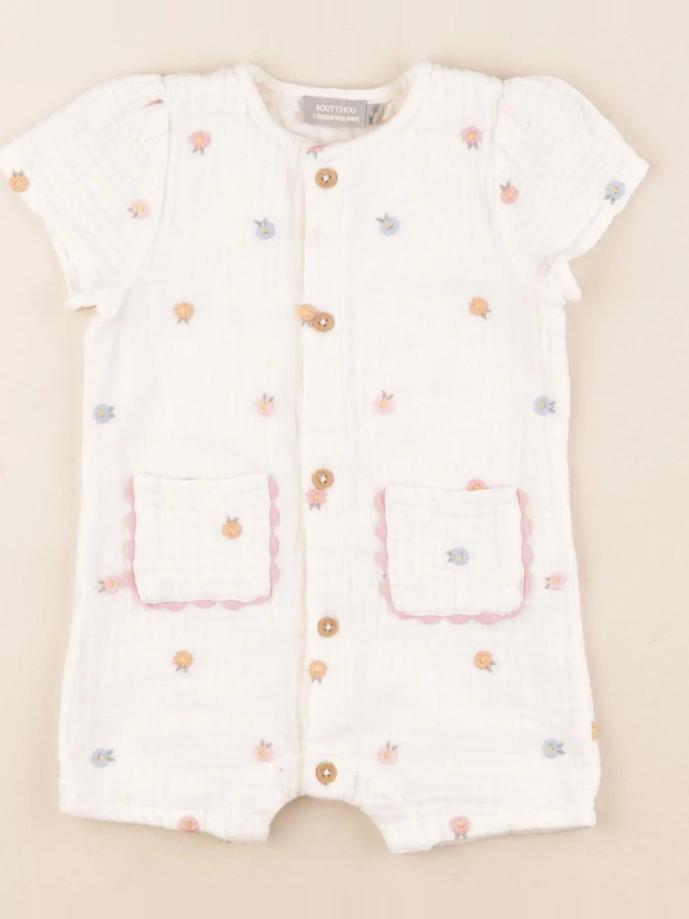 Boutchou - combinaison beige - 6 mois