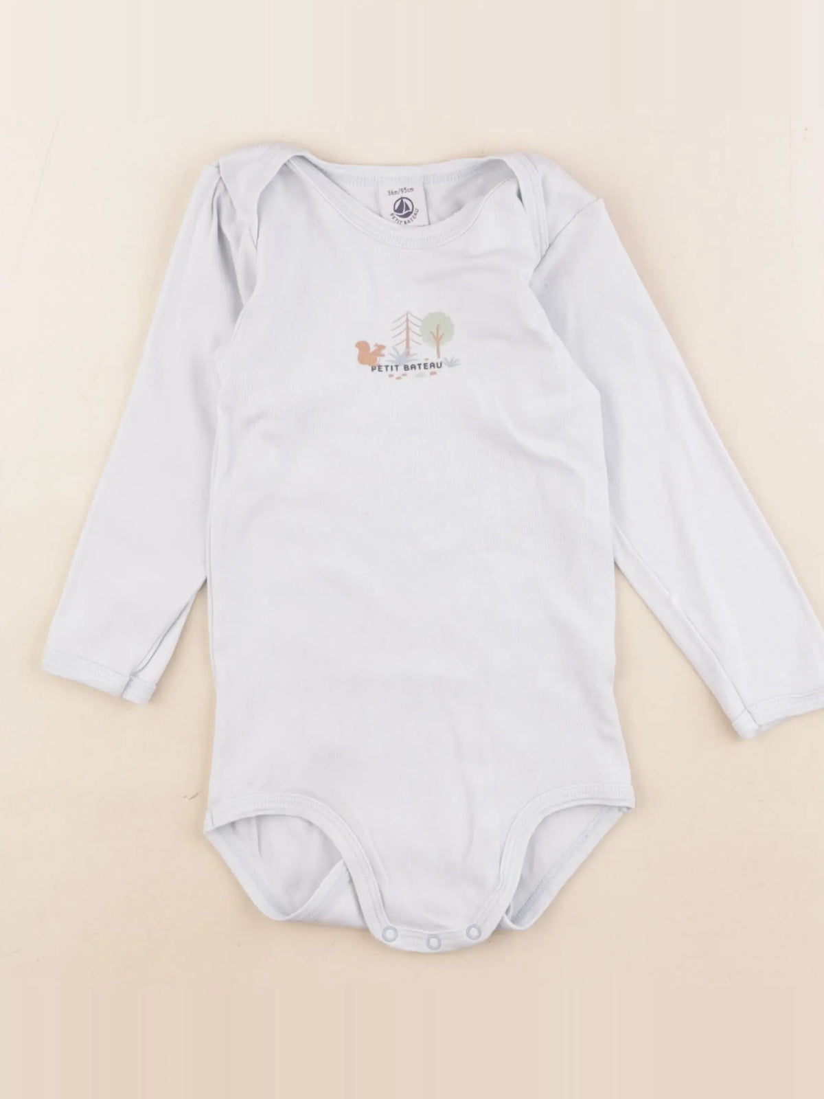 Petit Bateau - body bleu - 36 mois