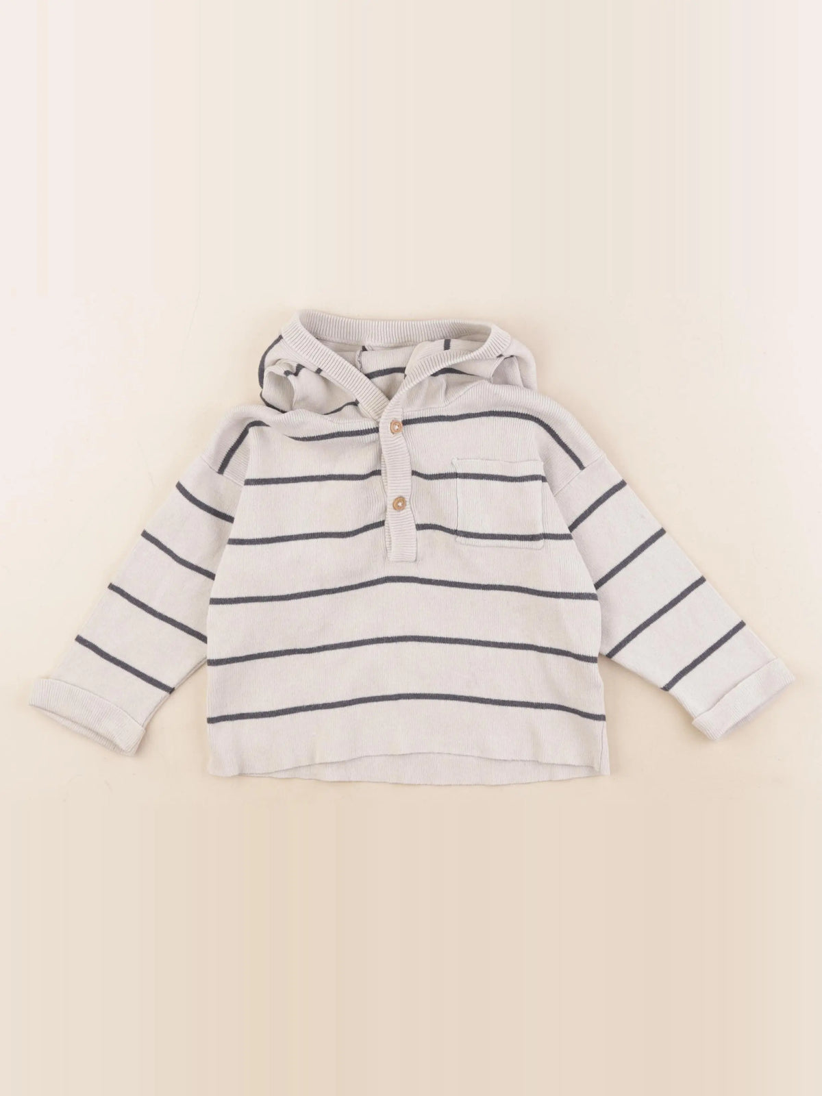 Vertbaudet - pull beige - 18 mois