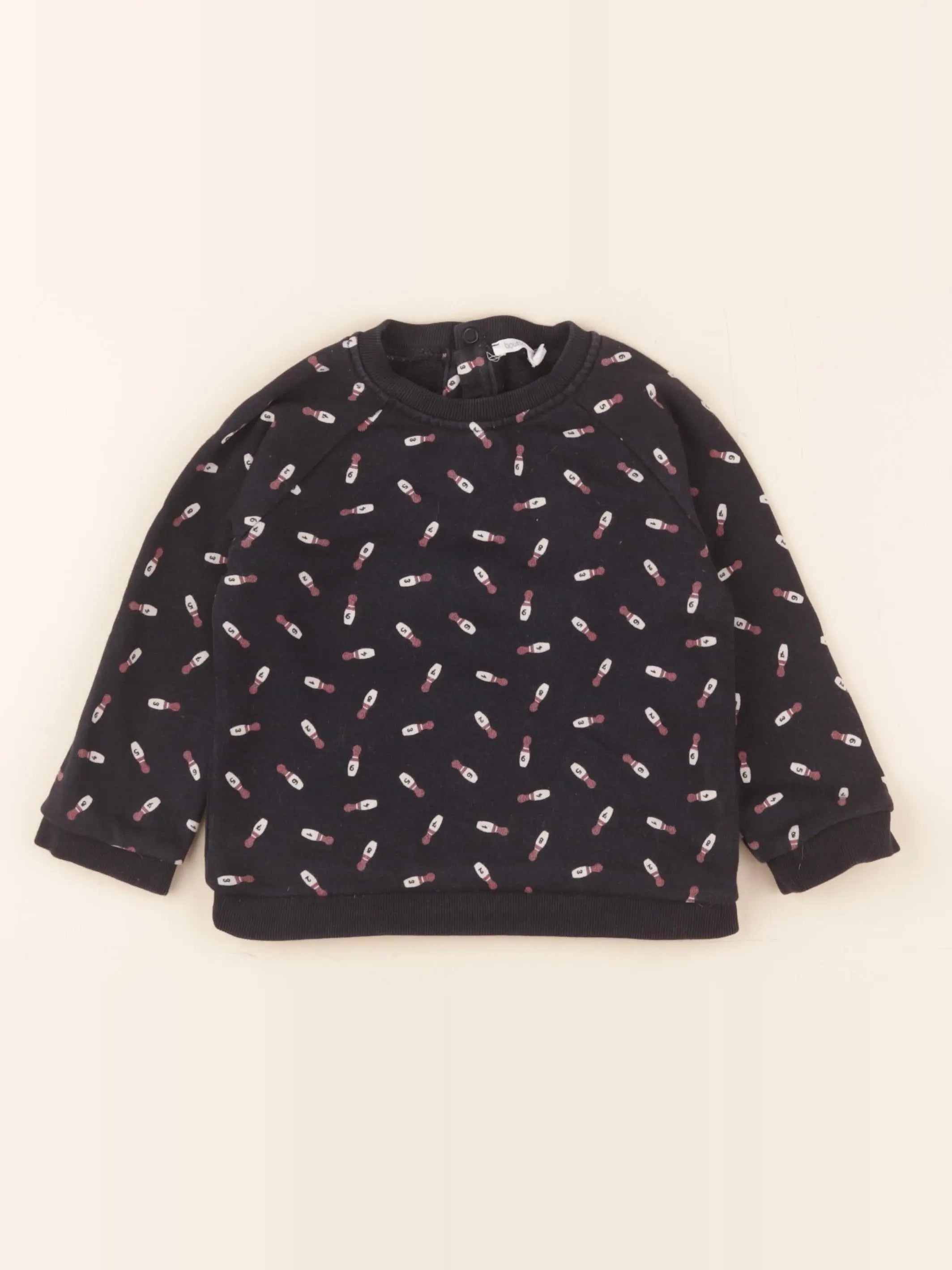 Boutchou - sweat bleu - 24 mois