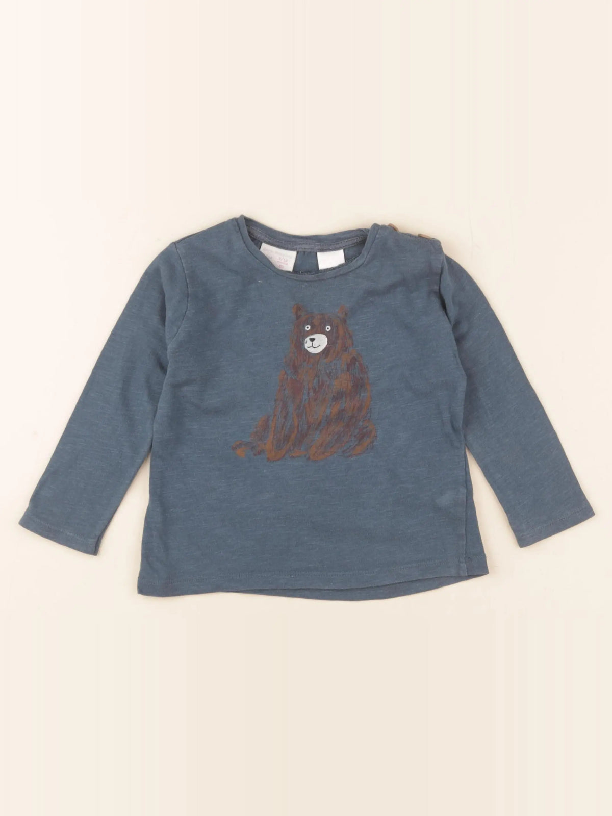 Zara - tee-shirt bleu - 9/12 mois