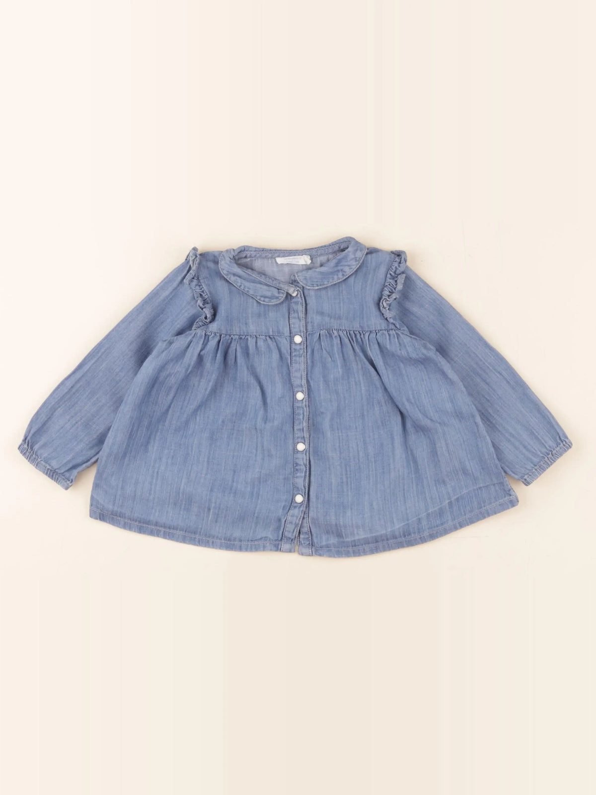 Boutchou - blouse bleu - 9 mois